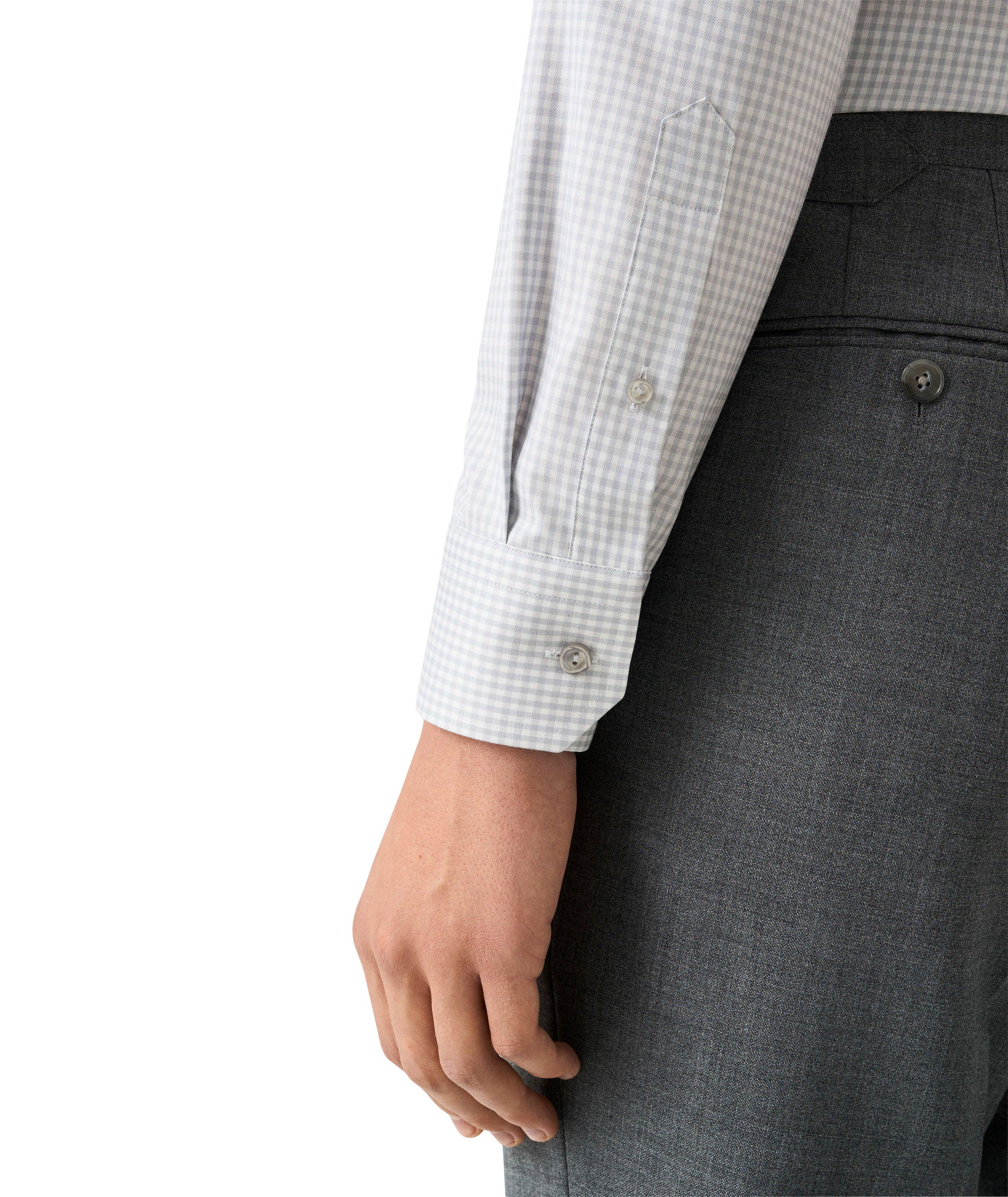 Slim-Fit Check Cotton-Blend Shirt image 5