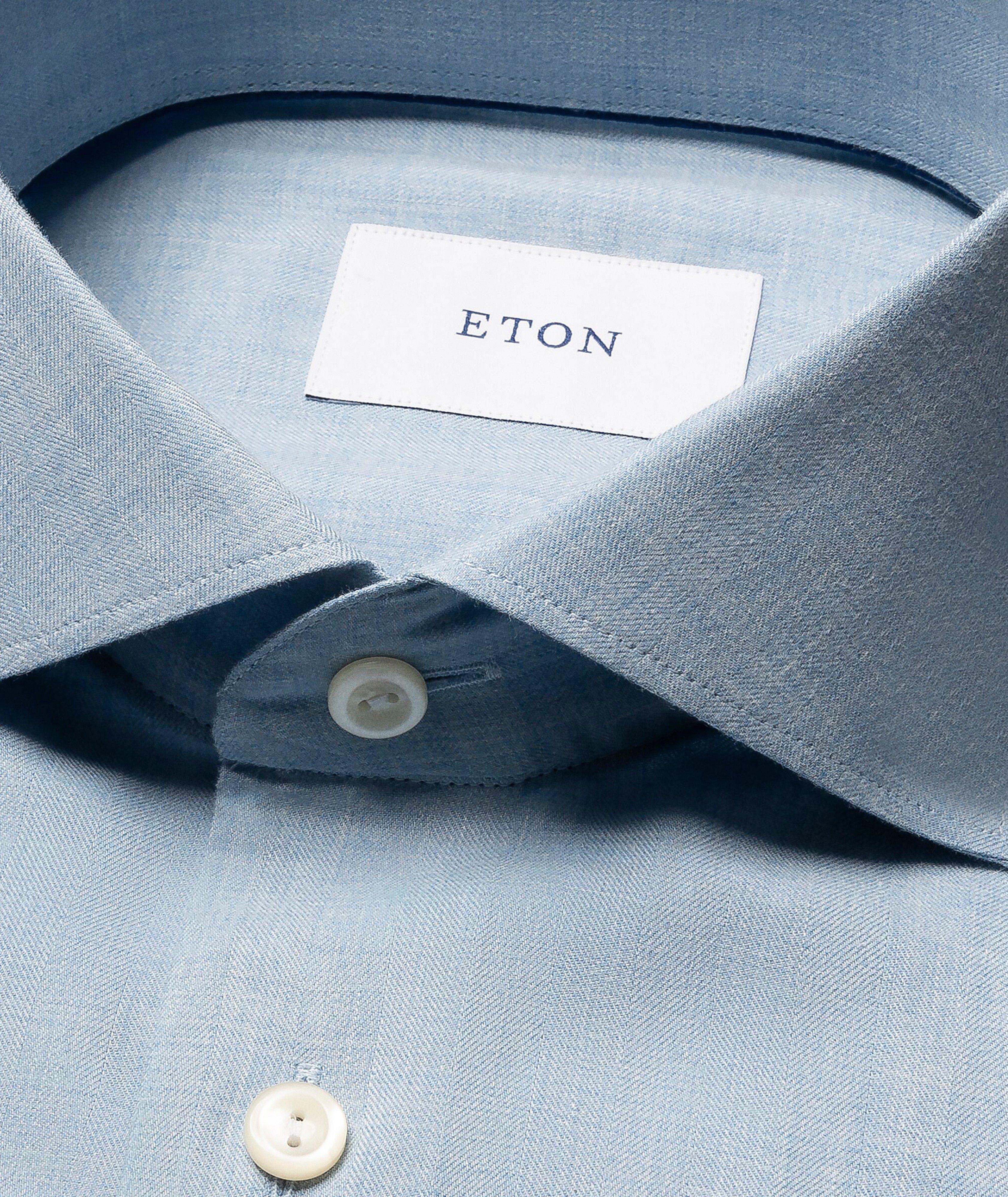 Chemise habillée en flanelle Signature coupe ajustée image 1