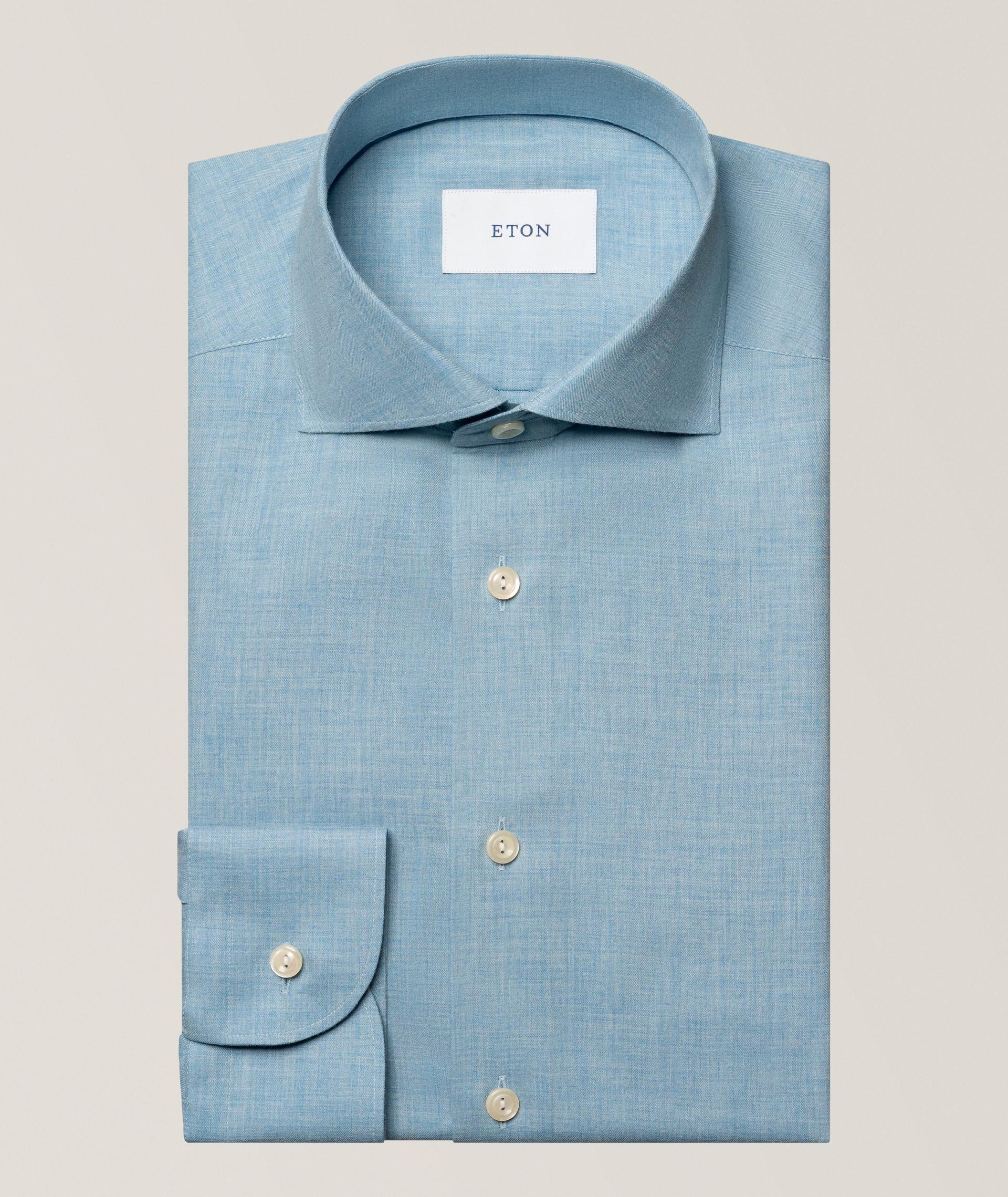 Chemise habillée en flanelle Signature coupe ajustée image 0
