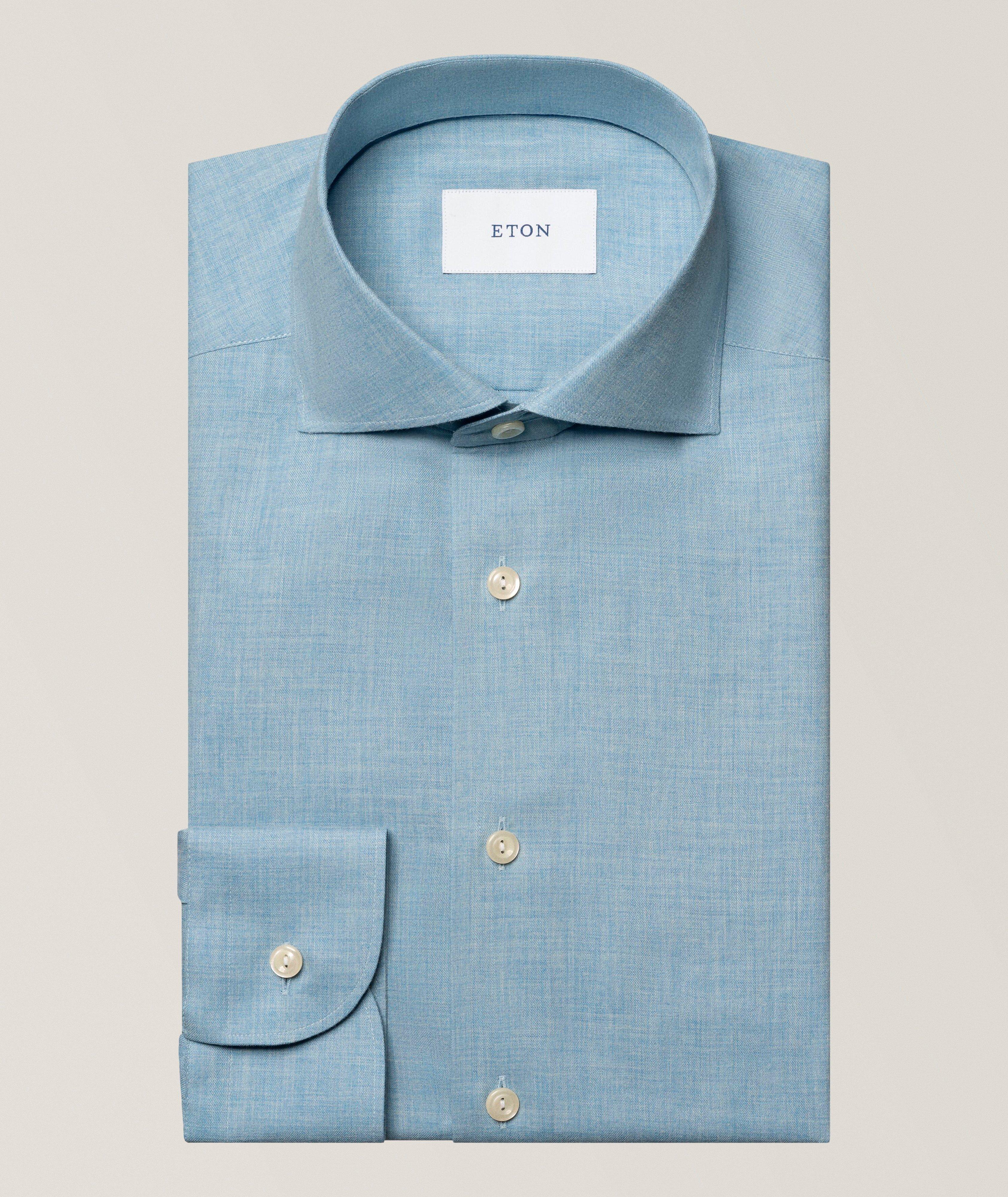Chemise habillée en flanelle Signature coupe ajustée image 0