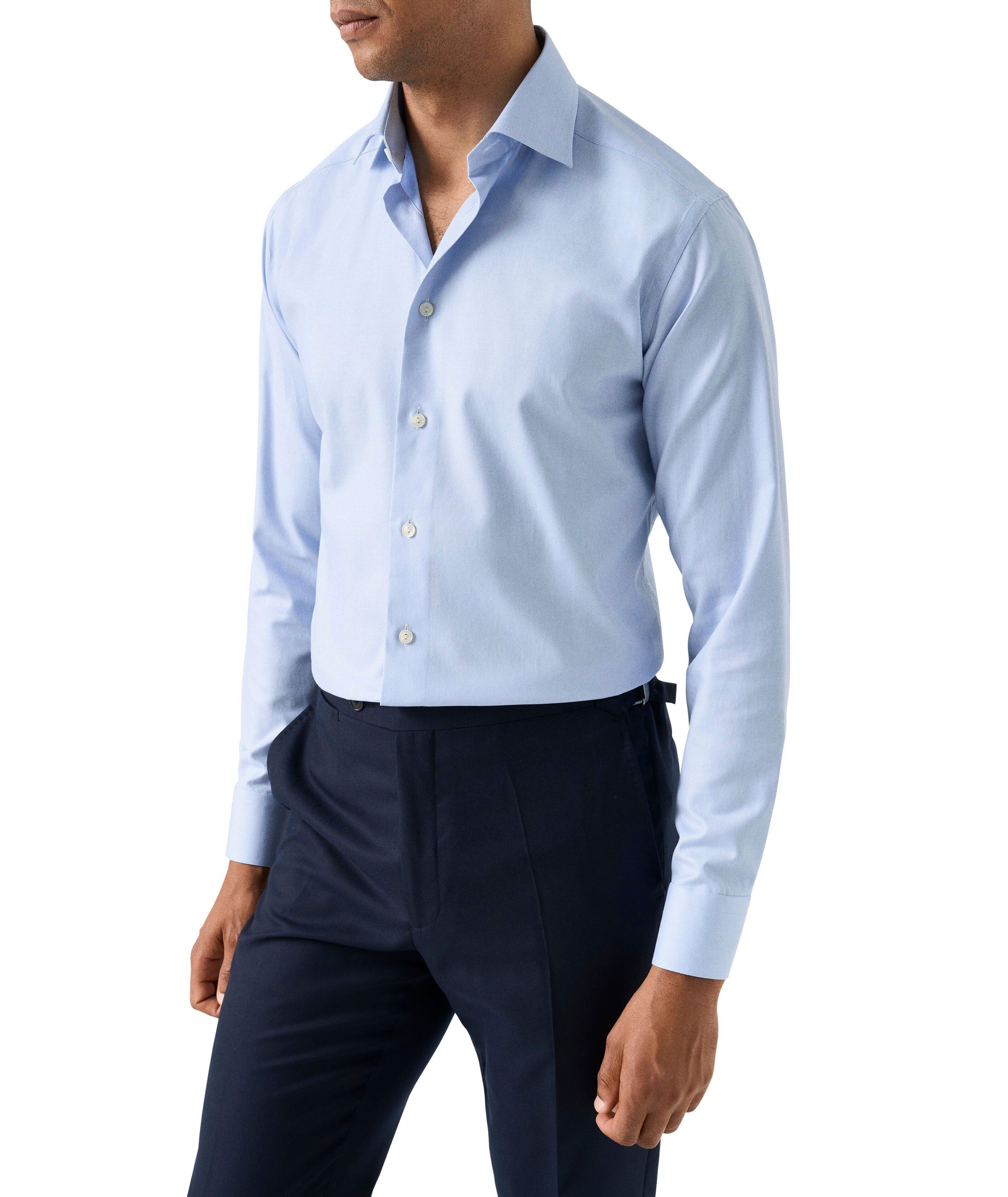 Chemise habillée en twill de coupe amincie image 2