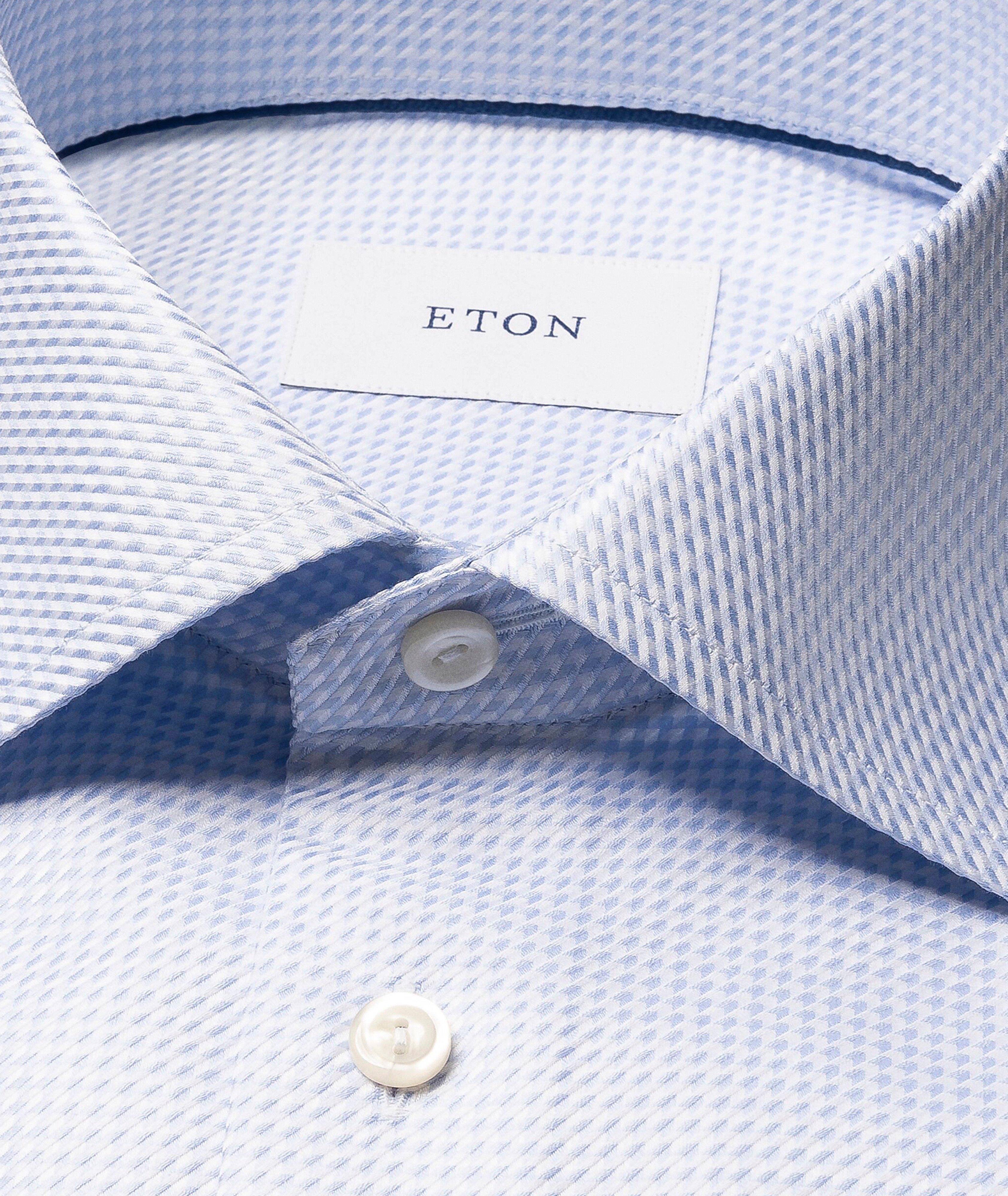 Chemise habillée coupe contemporaine en King Twill à motif pied-de-poule image 1