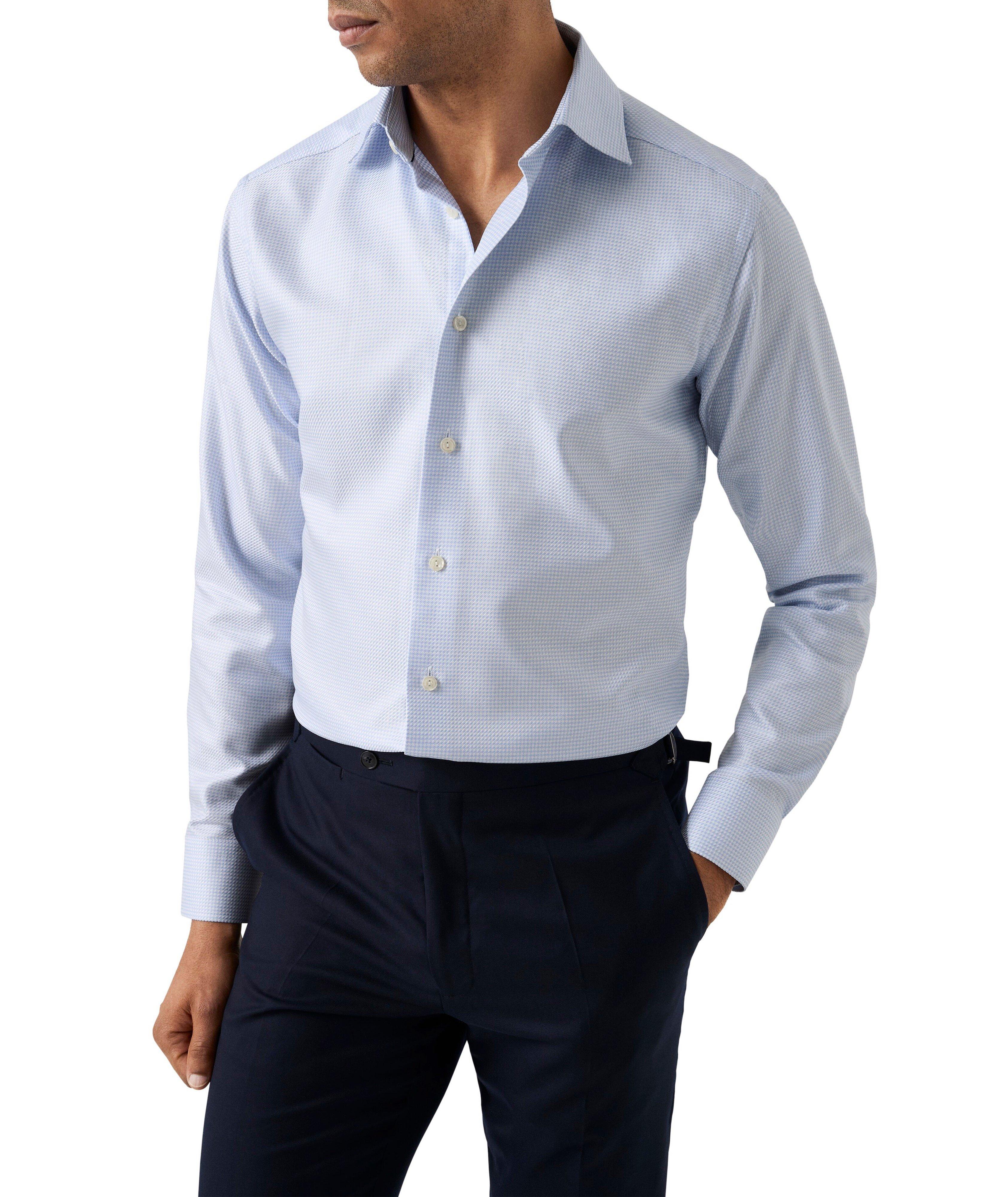 Chemise habillée coupe contemporaine en King Twill à motif pied-de-poule image 2