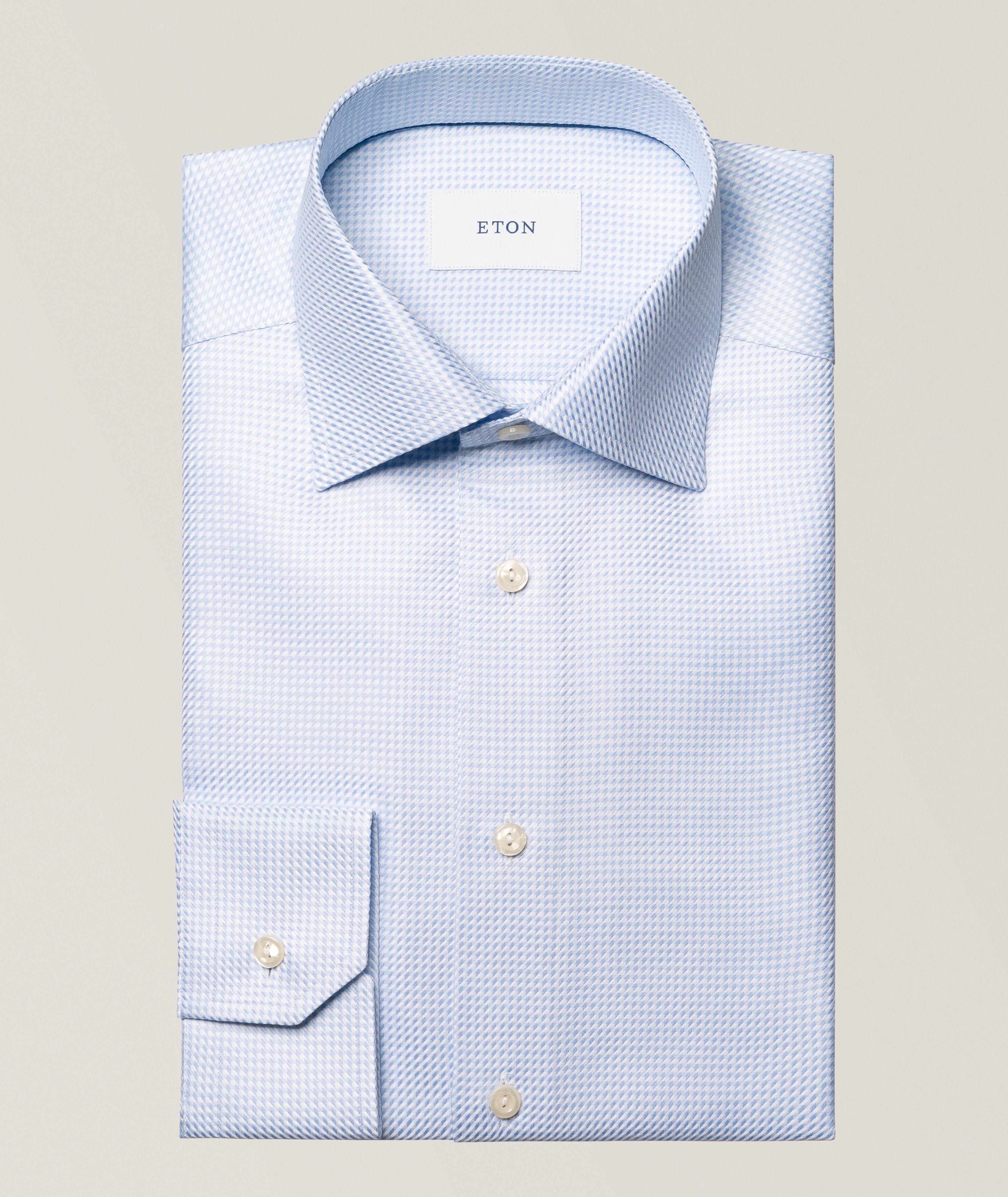 Chemise habillée coupe contemporaine en King Twill à motif pied-de-poule image 0