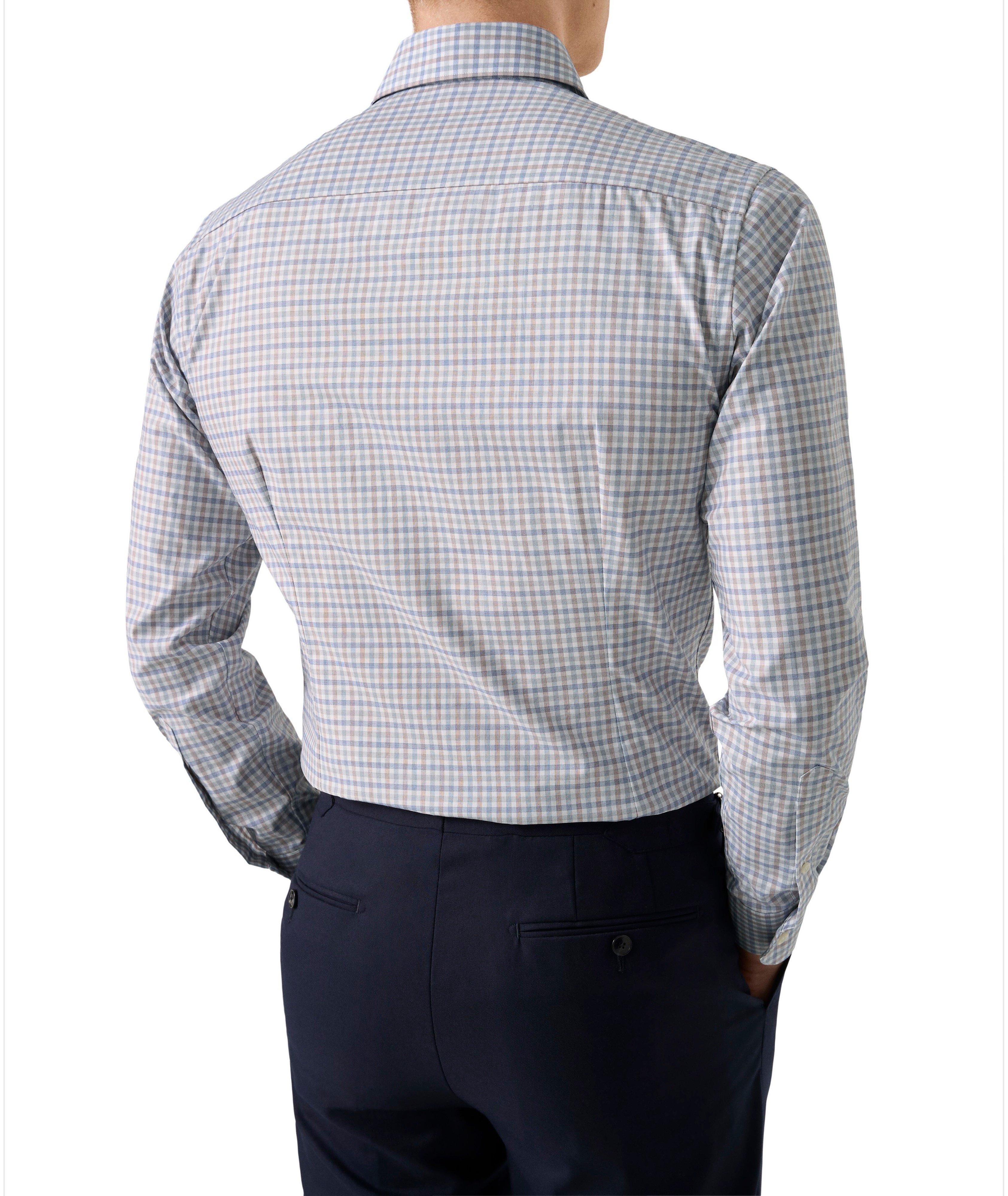 Chemise habillée en twill à carreaux, coupe contemporaine image 3