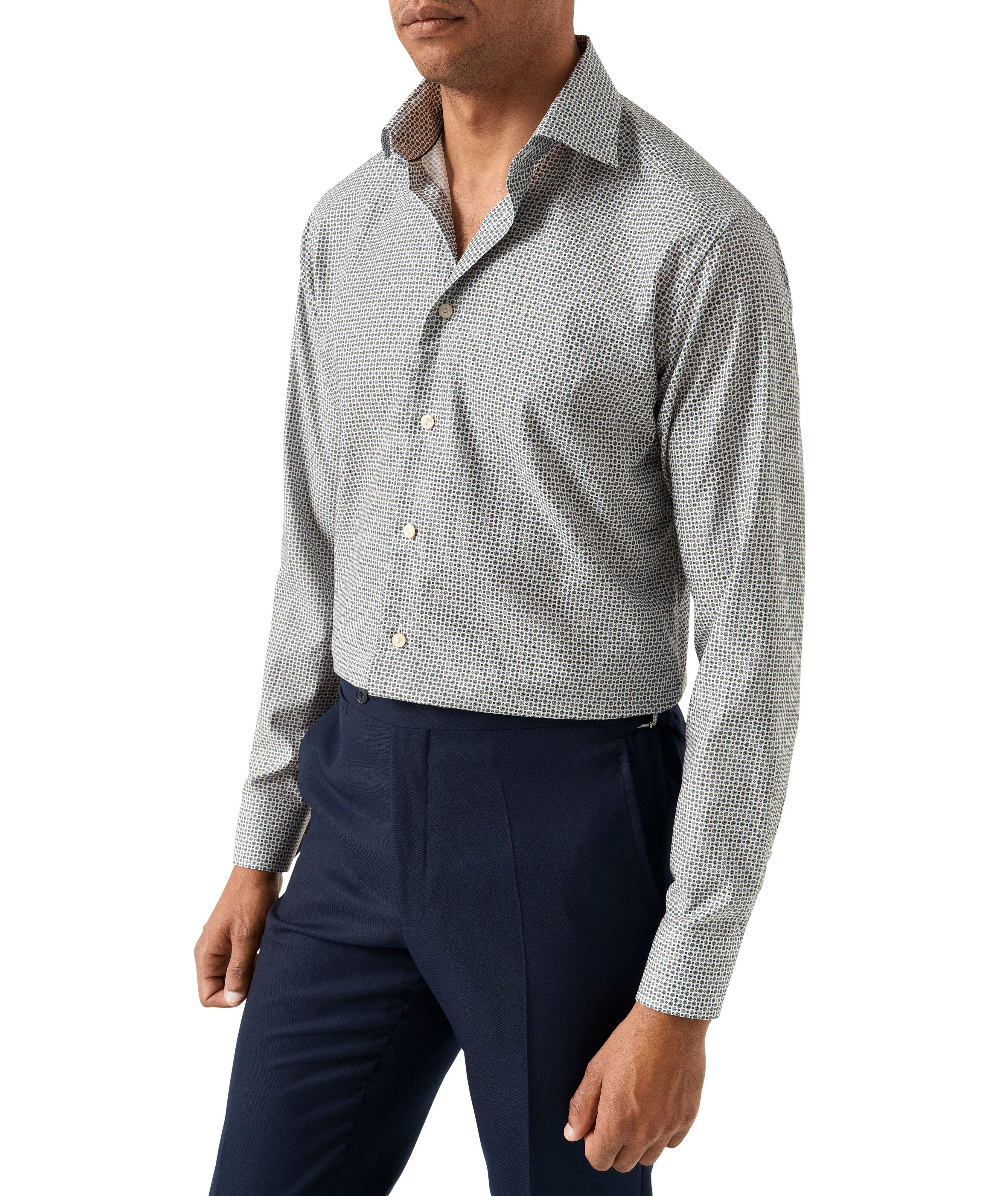 Contemporary-Fit Micro-Floral Dress Shirt image 2