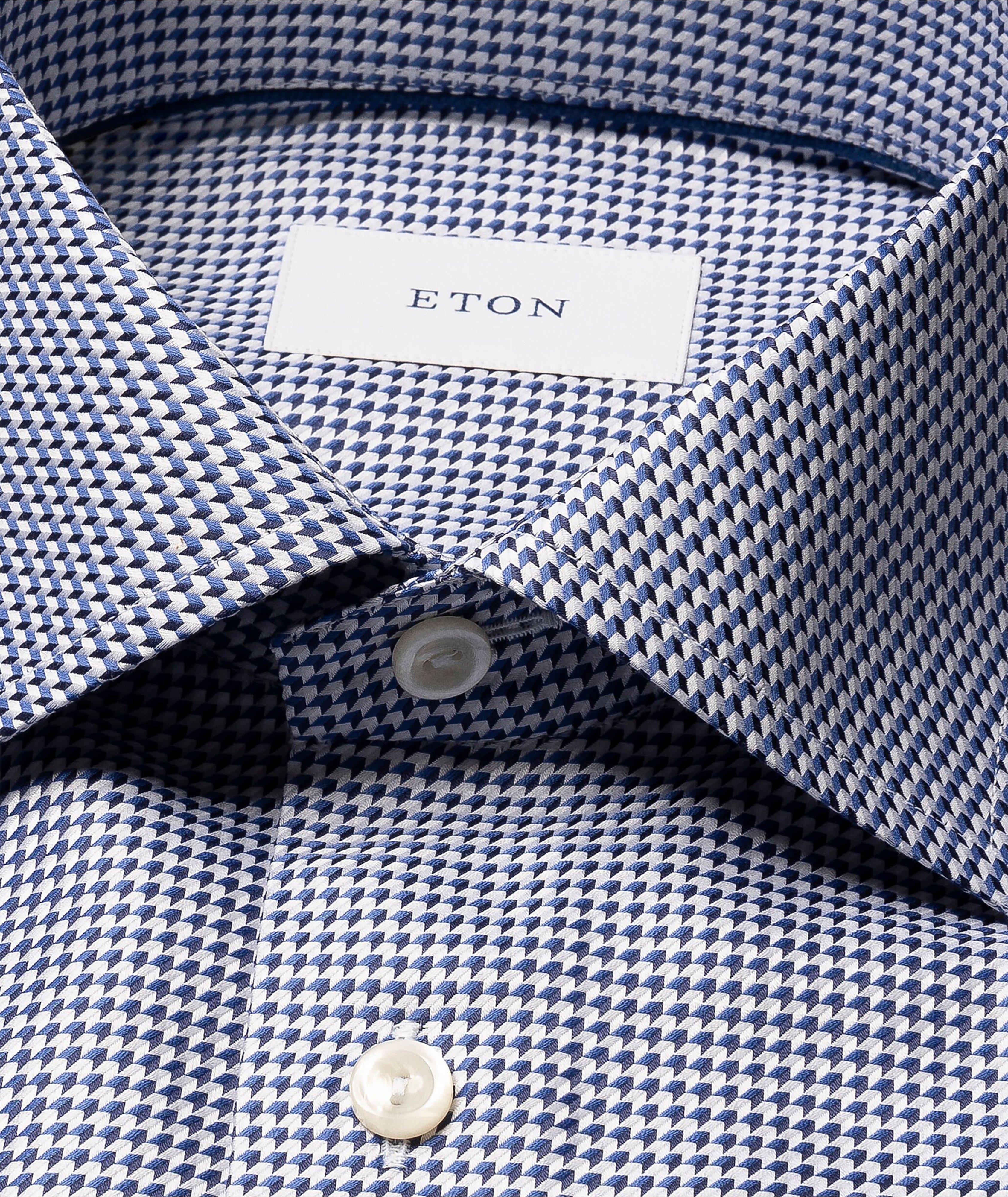 Contemporary-Fit Houndstooth Twill Dress Shirt image 1