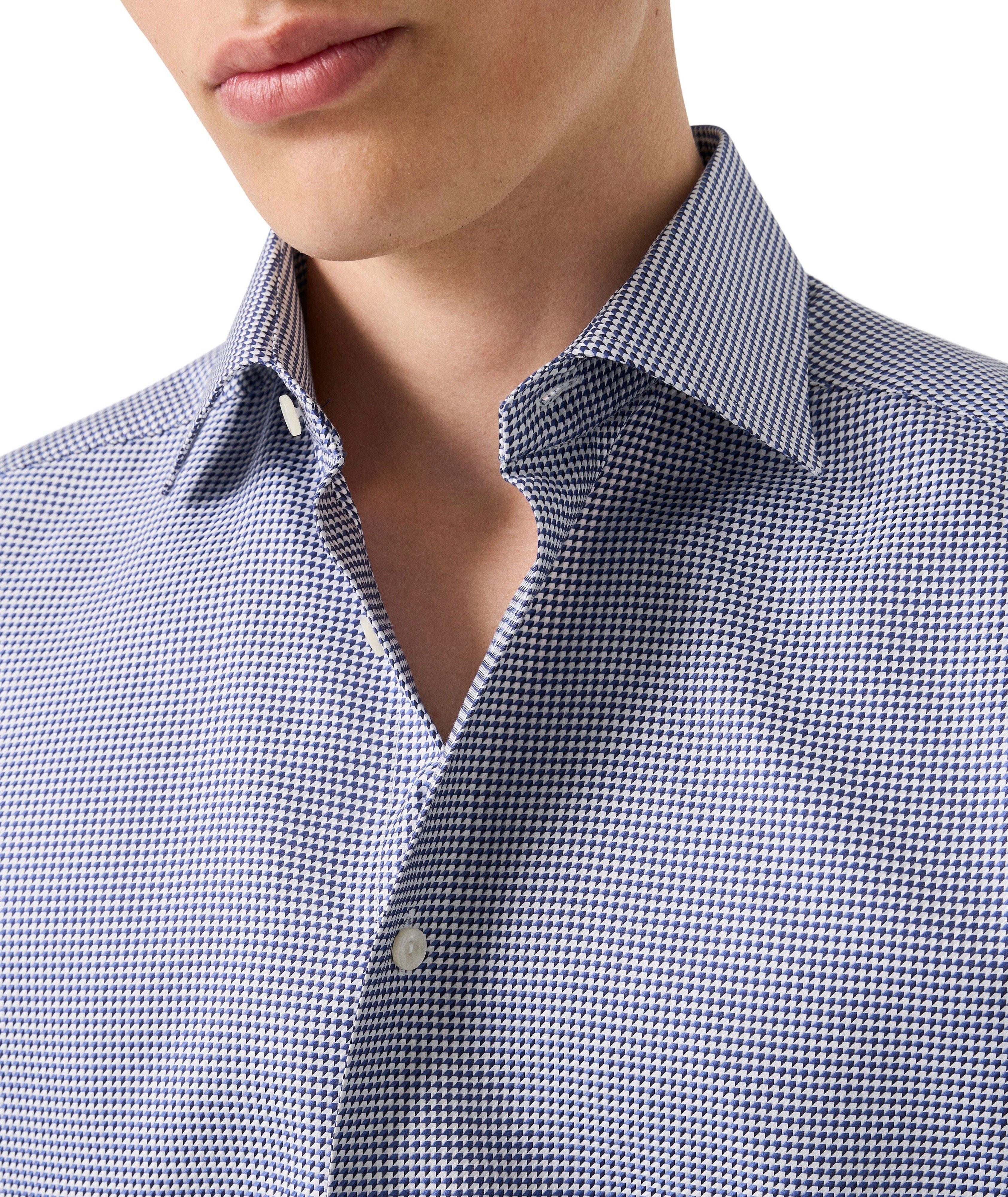 Contemporary-Fit Houndstooth Twill Dress Shirt image 4