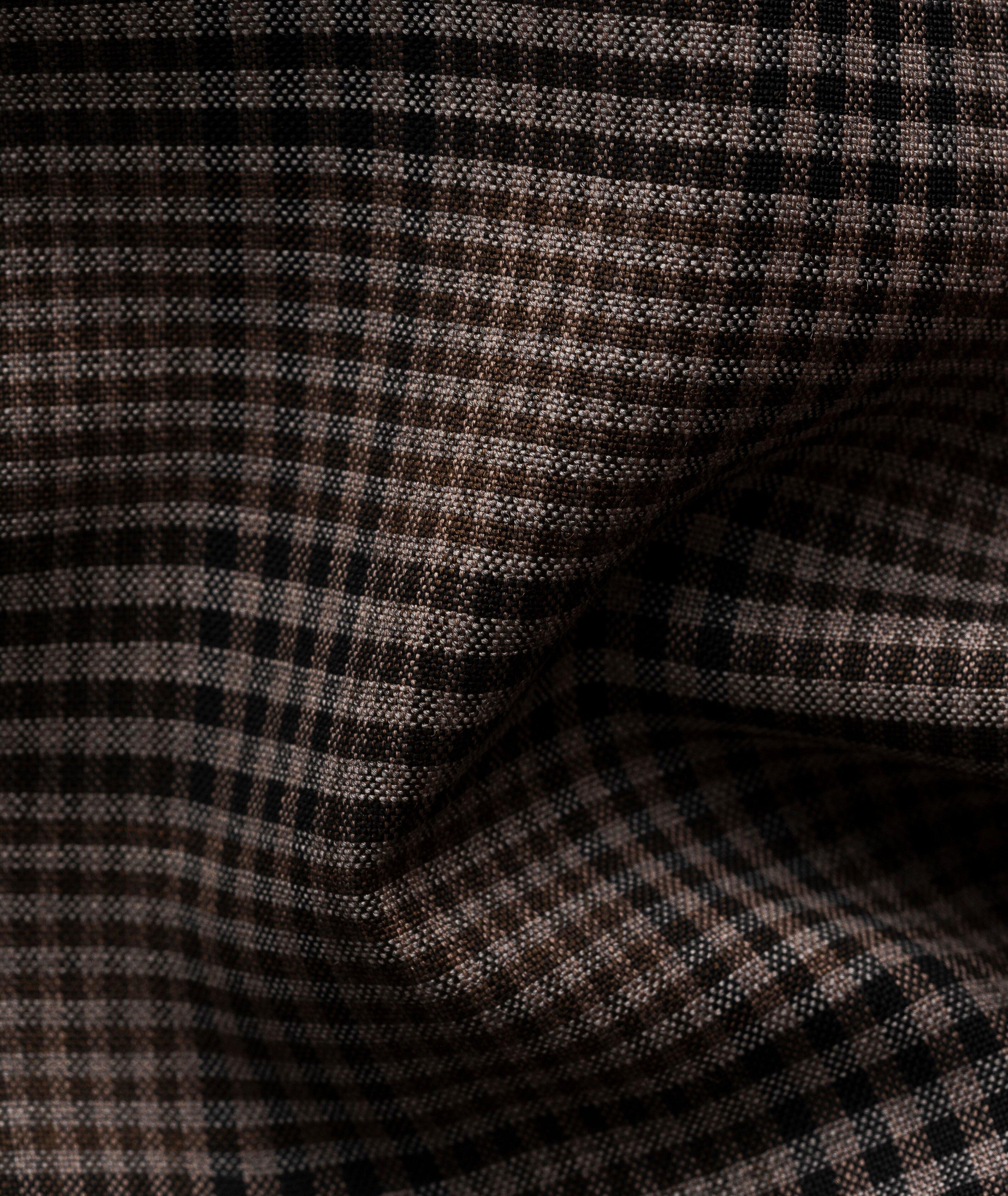 Chemise à carreaux laine mérinos à coupe contemporaine image 6