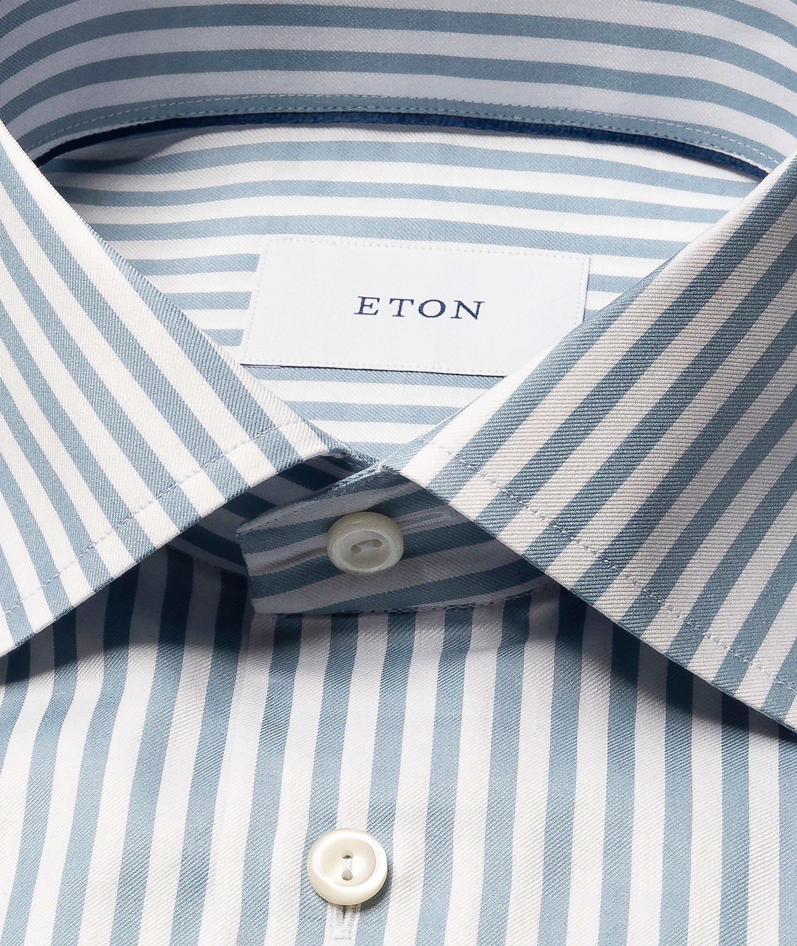 Contemporary-Fit Bengal Stripe Twill Dress Shirt image 1