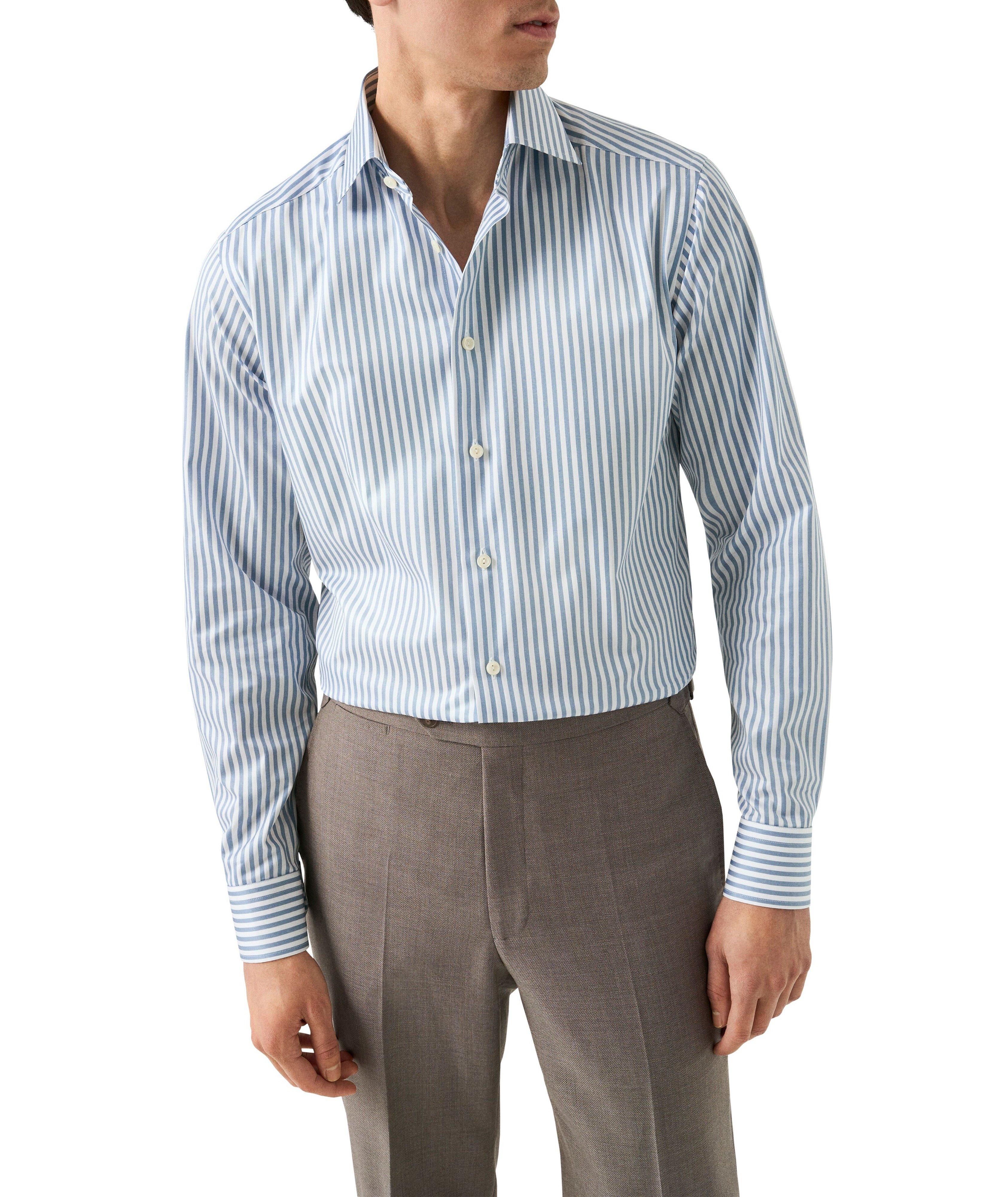 Contemporary-Fit Bengal Stripe Twill Dress Shirt image 2