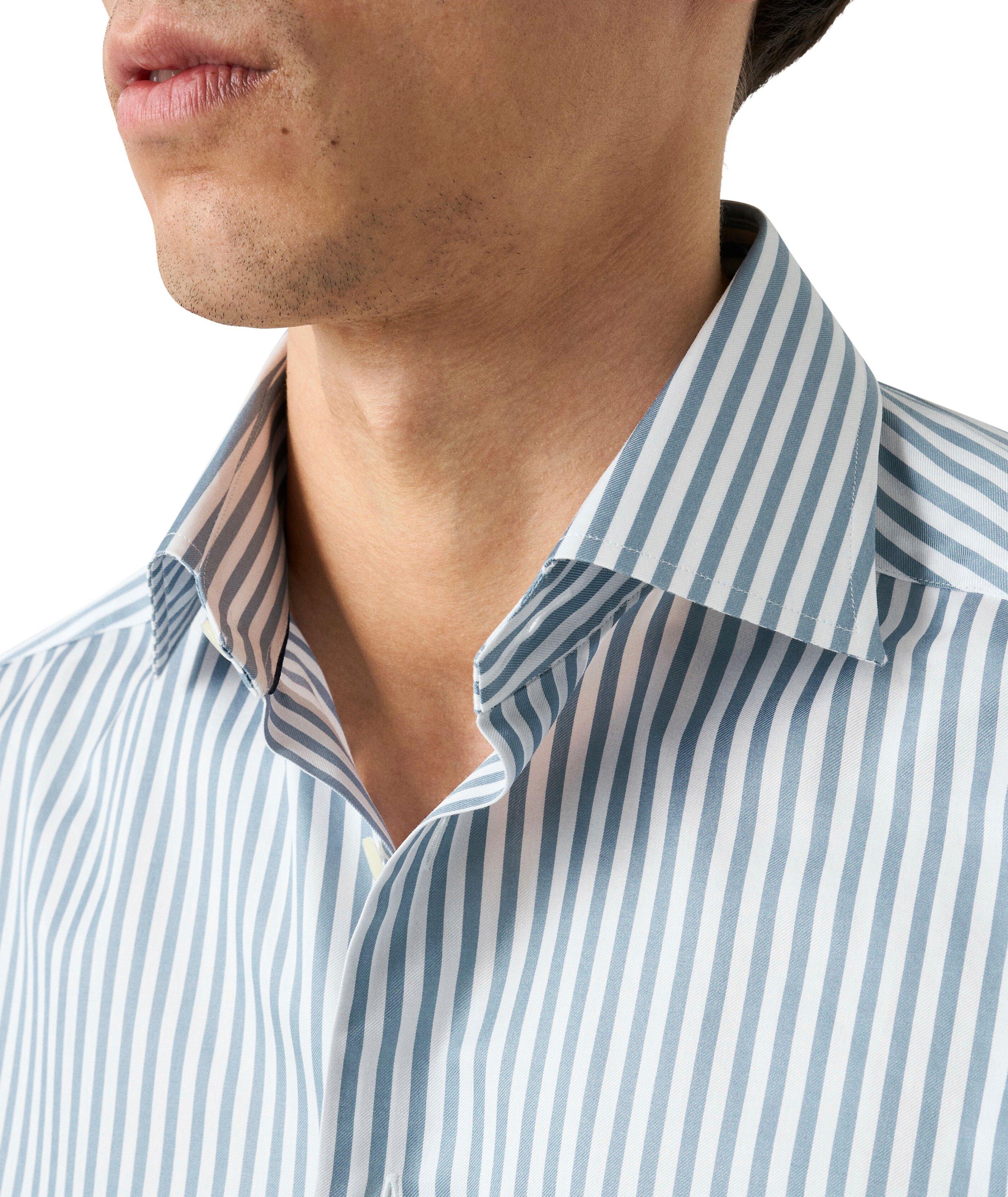 Contemporary-Fit Bengal Stripe Twill Dress Shirt image 4