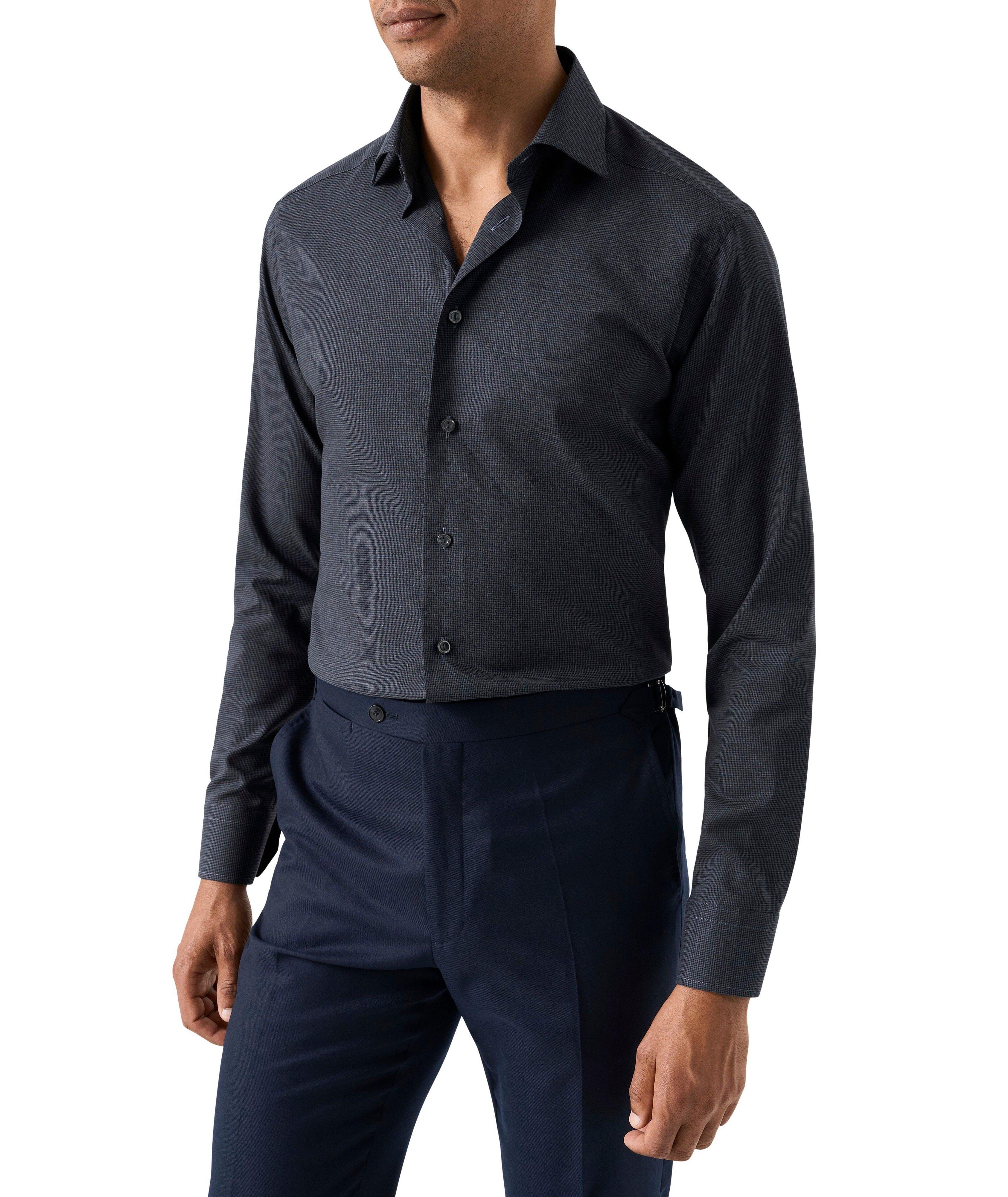 Micro-Check Flannel Dress Shirt image 2