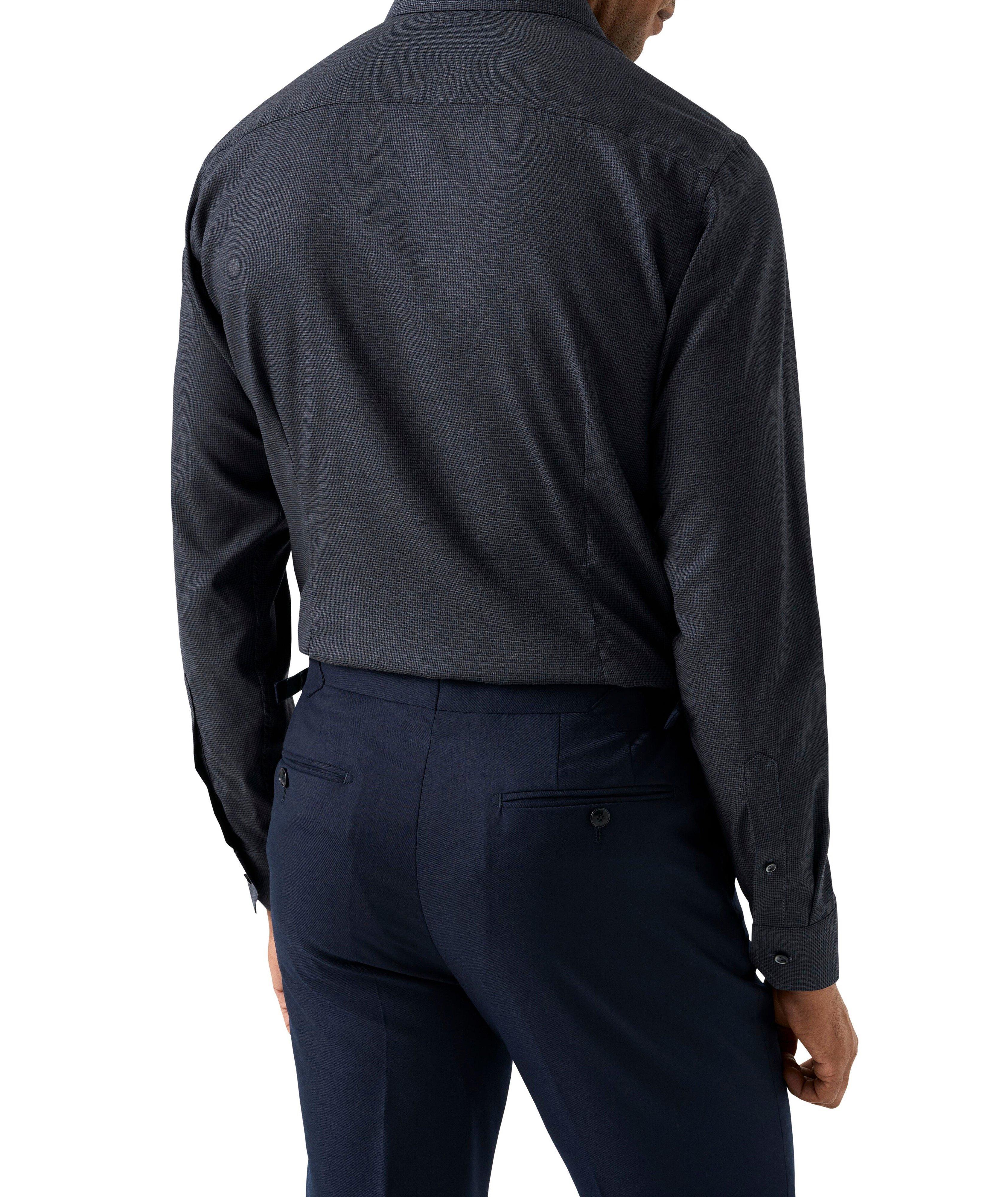 Micro-Check Flannel Dress Shirt image 3