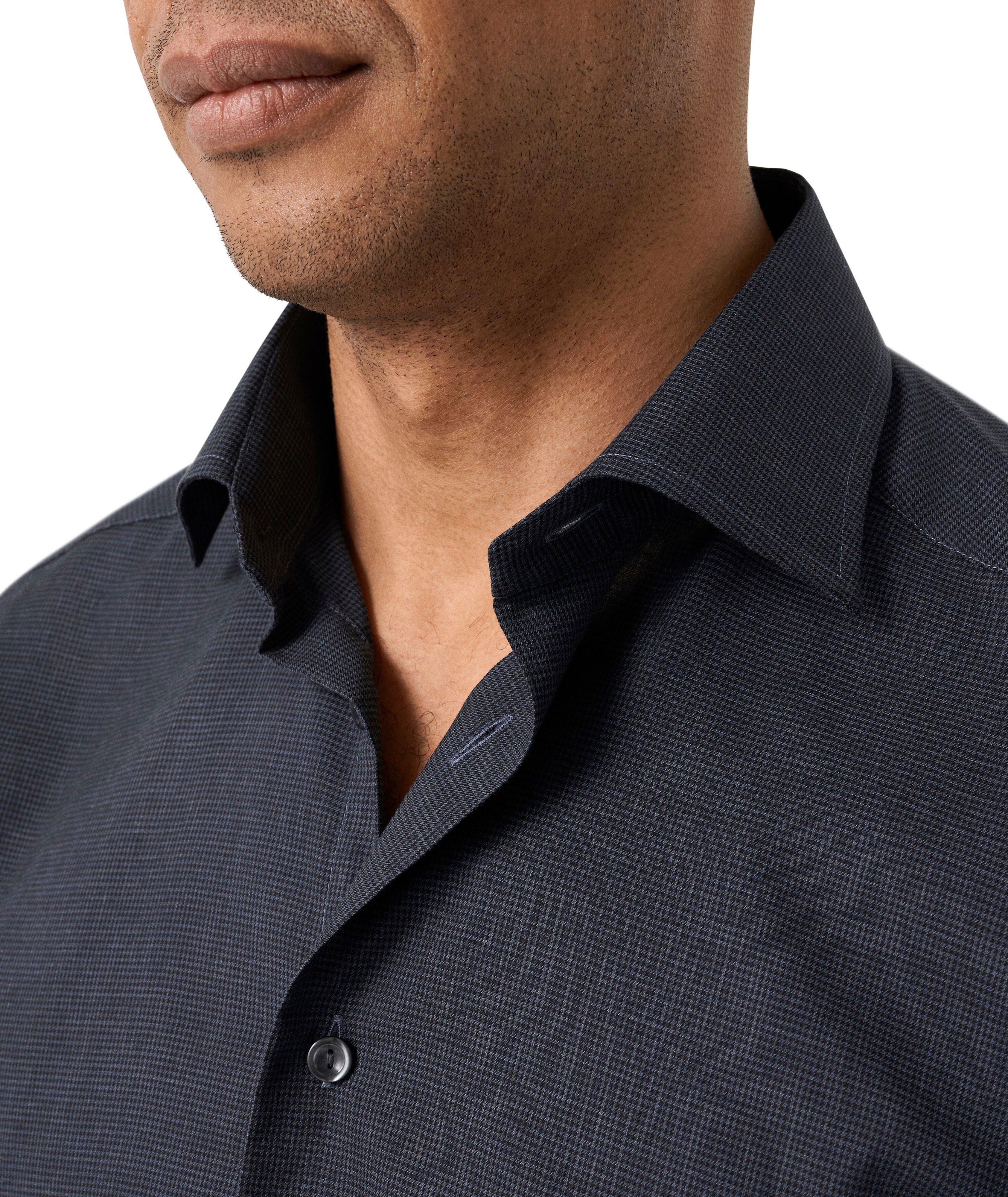 Micro-Check Flannel Dress Shirt image 4