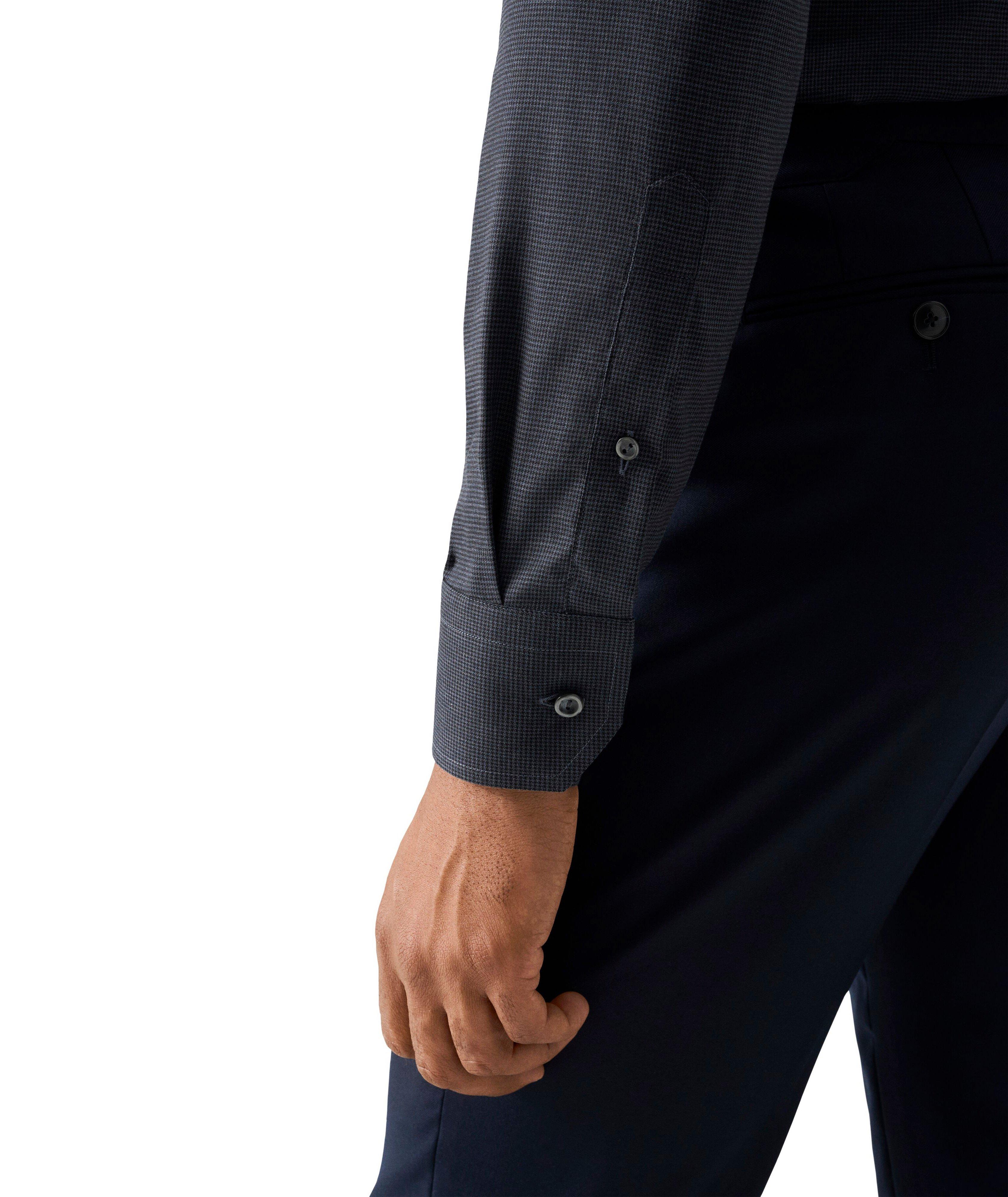 Micro-Check Flannel Dress Shirt image 5