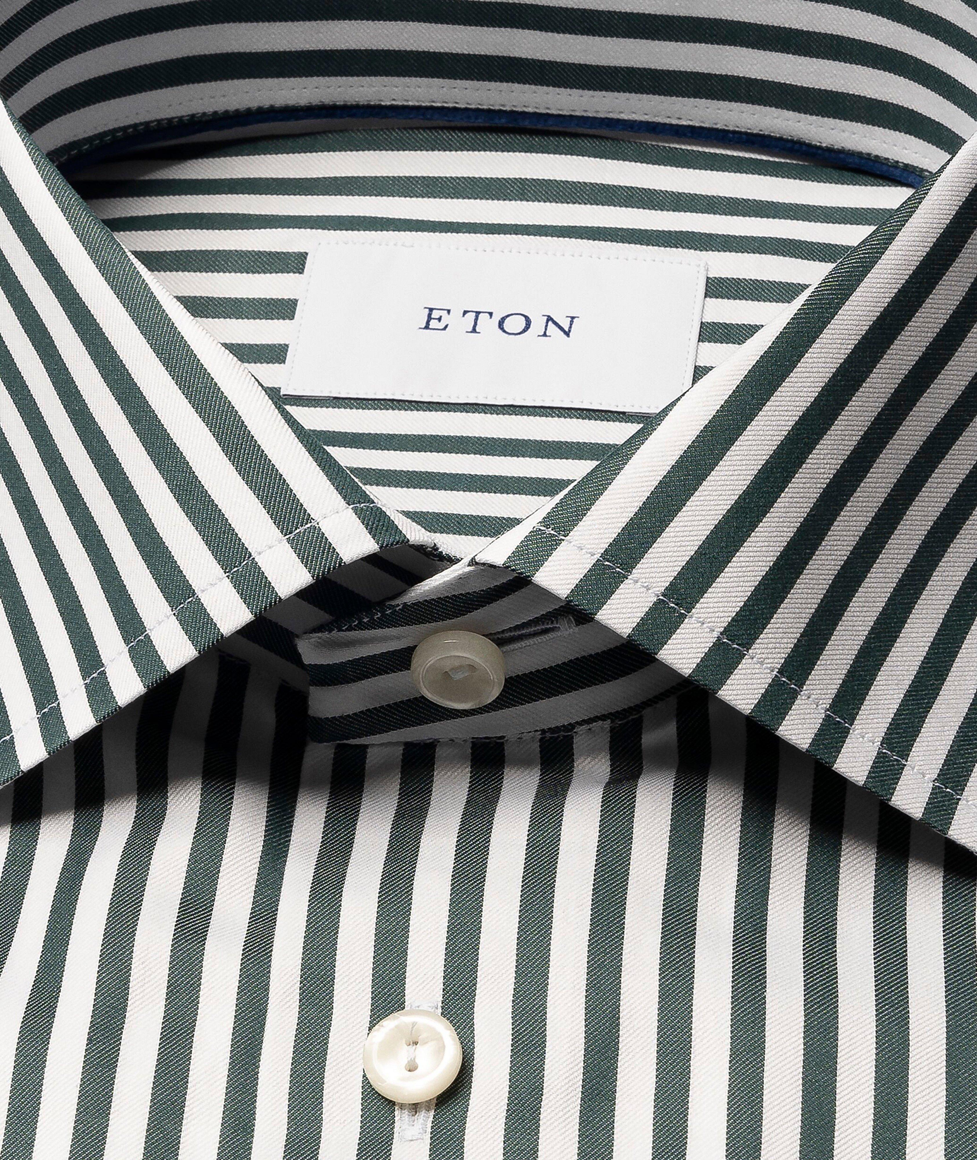 Chemise habillée en twill à rayures de coupe amincie image 1