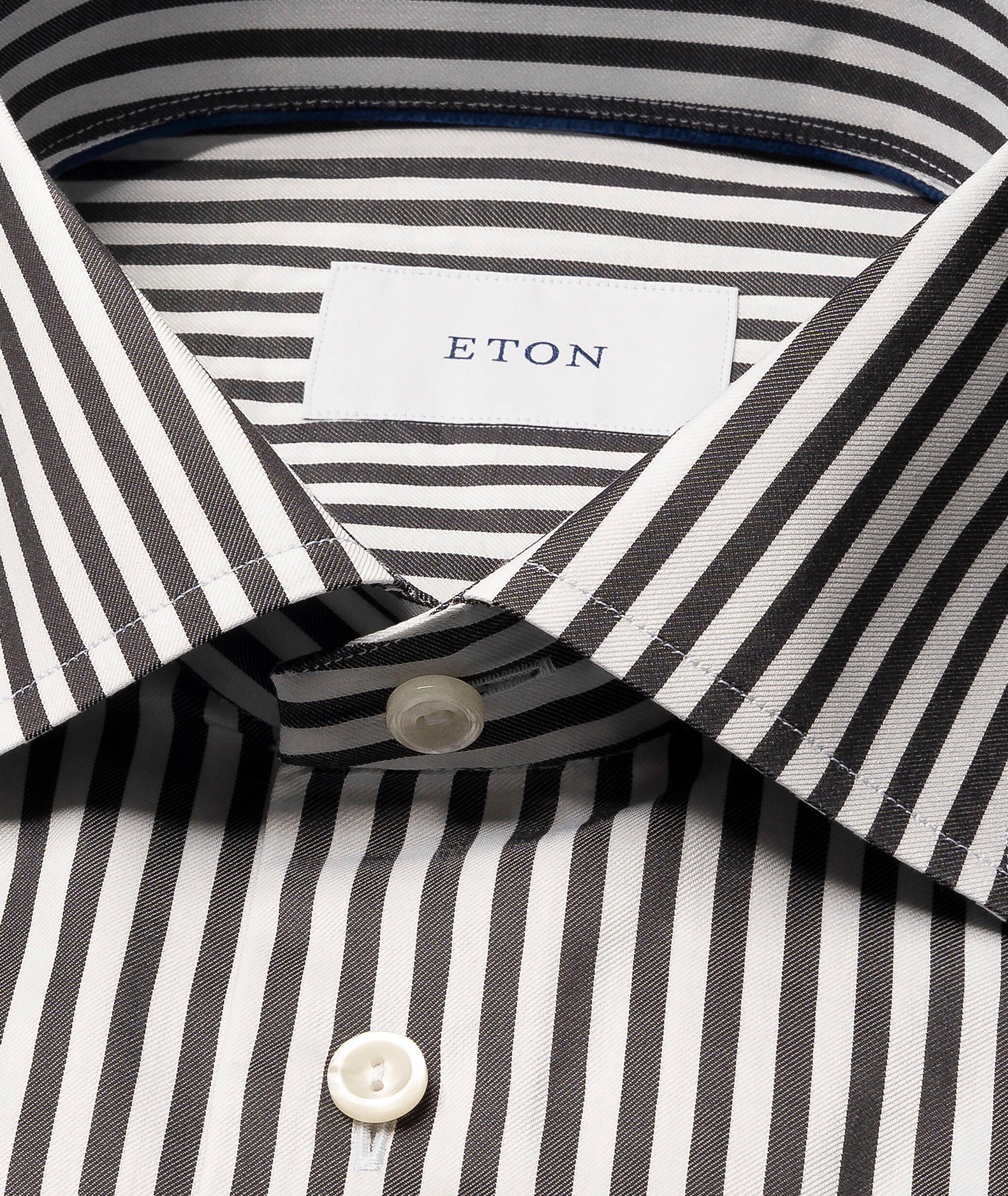 Chemise habillée en twill à rayures de coupe amincie image 1