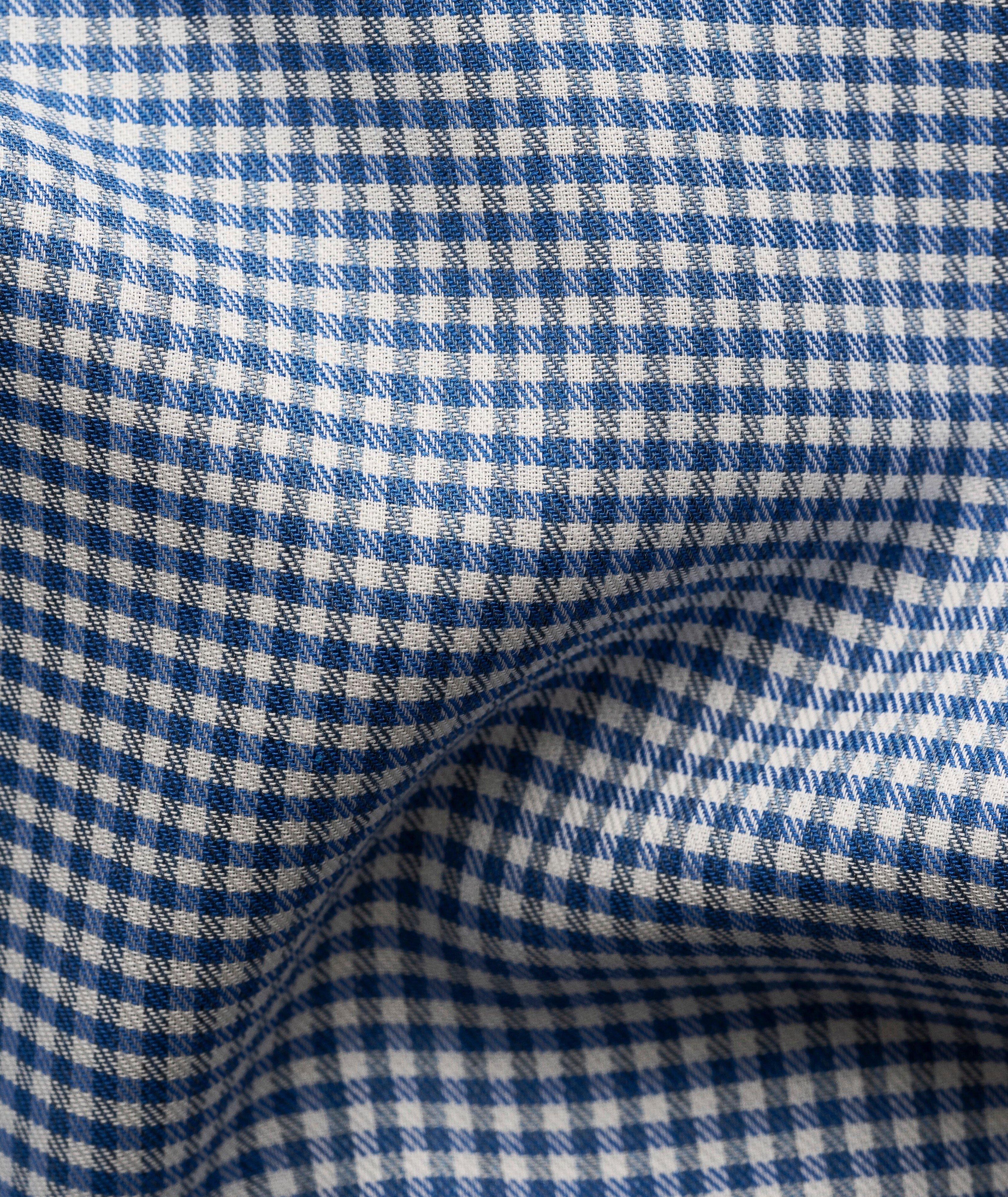 Chemise habillée en flanelle à micro-carreaux Coupe Contemporaine image 6
