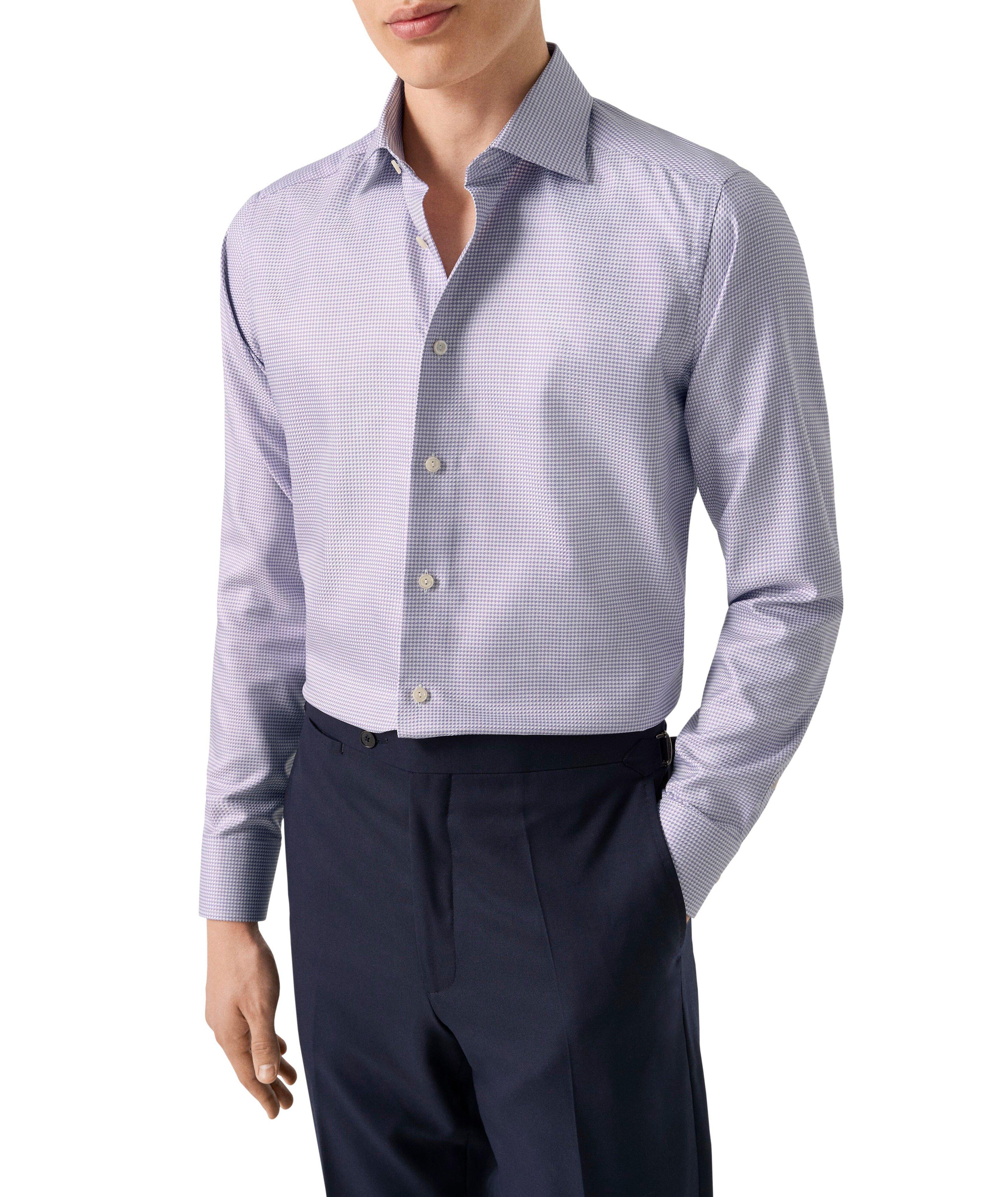 Slim-Fit Houndstooth Twill Dress Shirt image 2