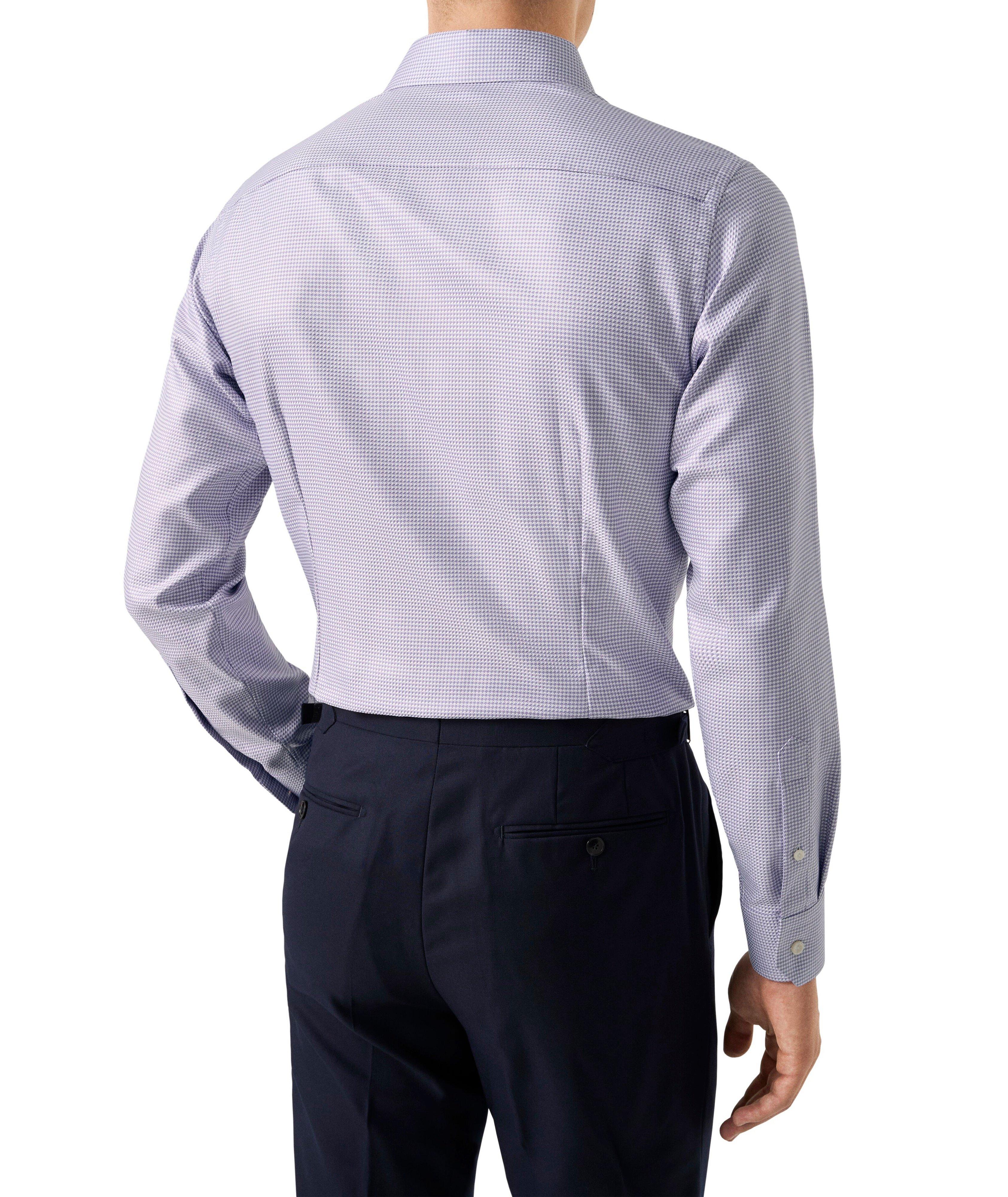 Slim-Fit Houndstooth Twill Dress Shirt image 3