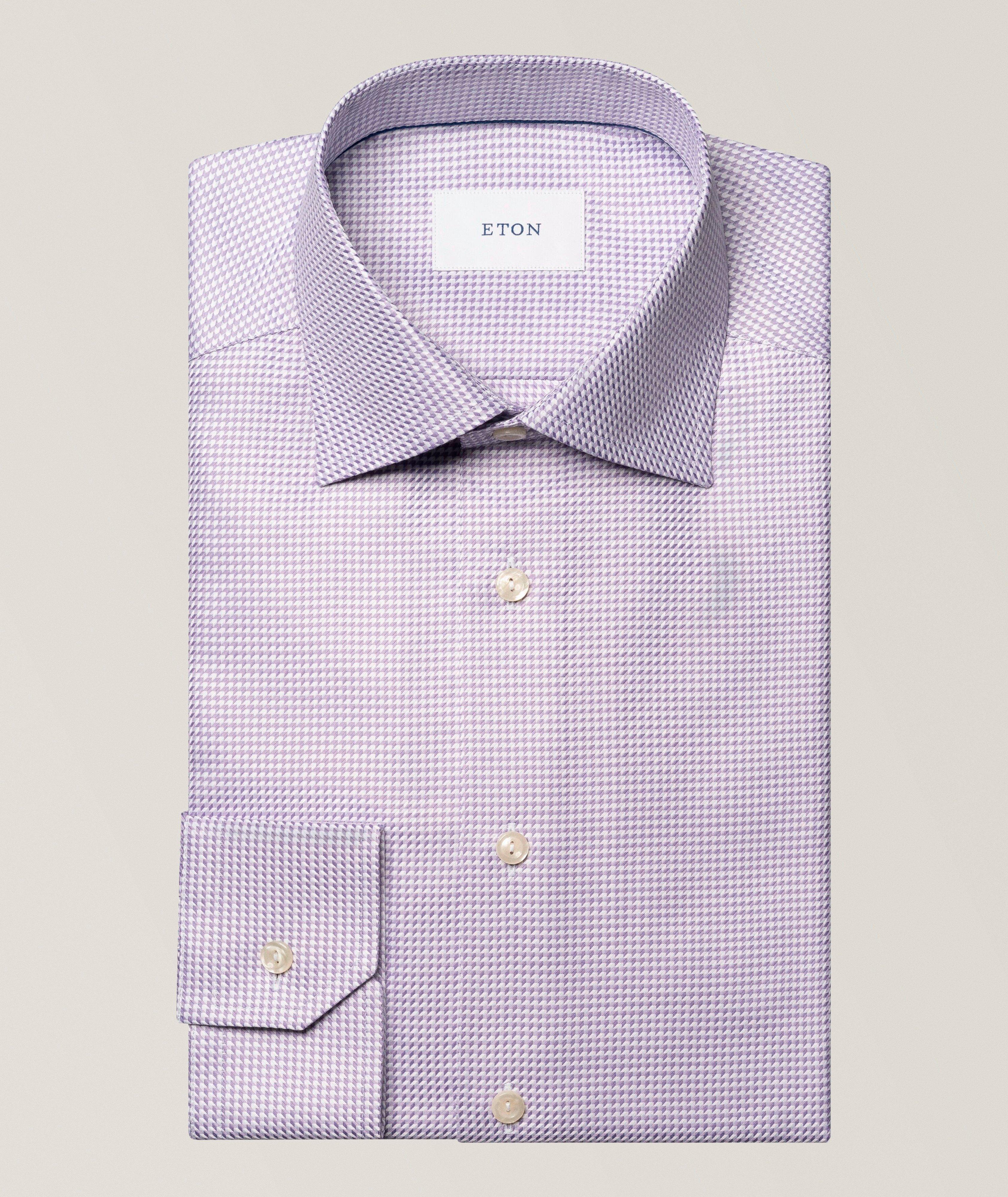 Slim-Fit Houndstooth Twill Dress Shirt image 0