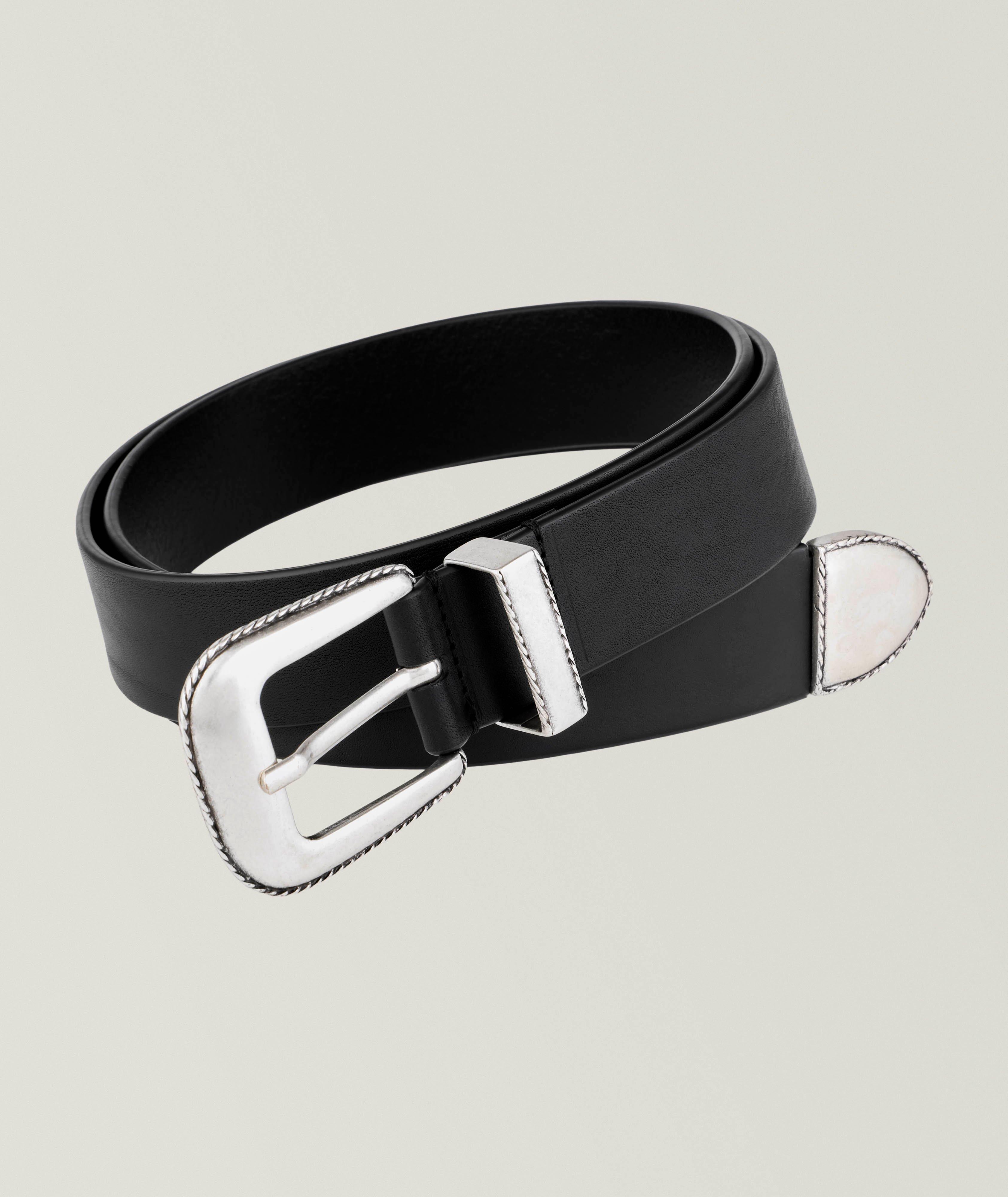 Western Buckle Leather Belt  image 0