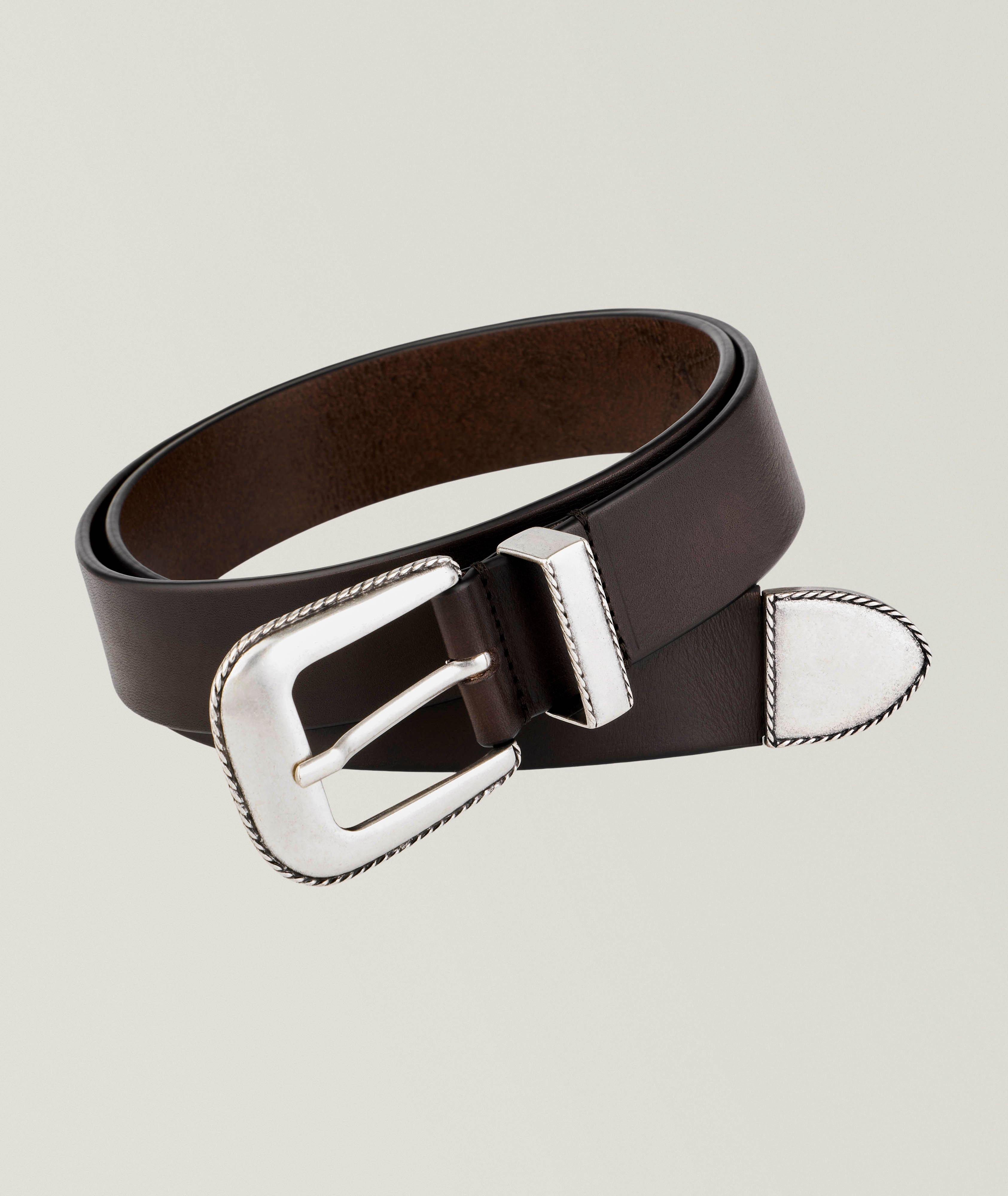 Western Buckle Leather Belt  image 0