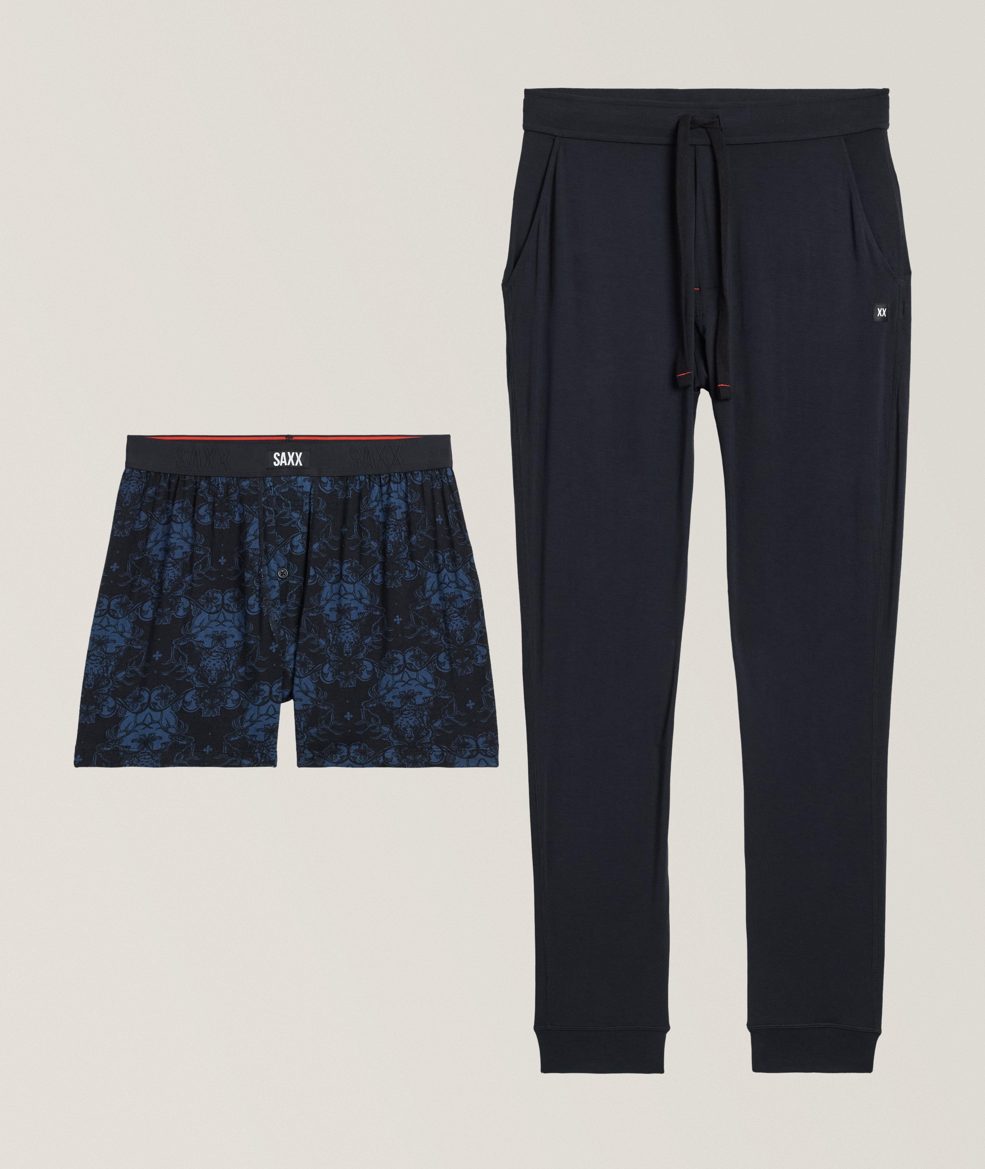 Two-Piece Snooze Brocade Boxer & Pant Set image 0