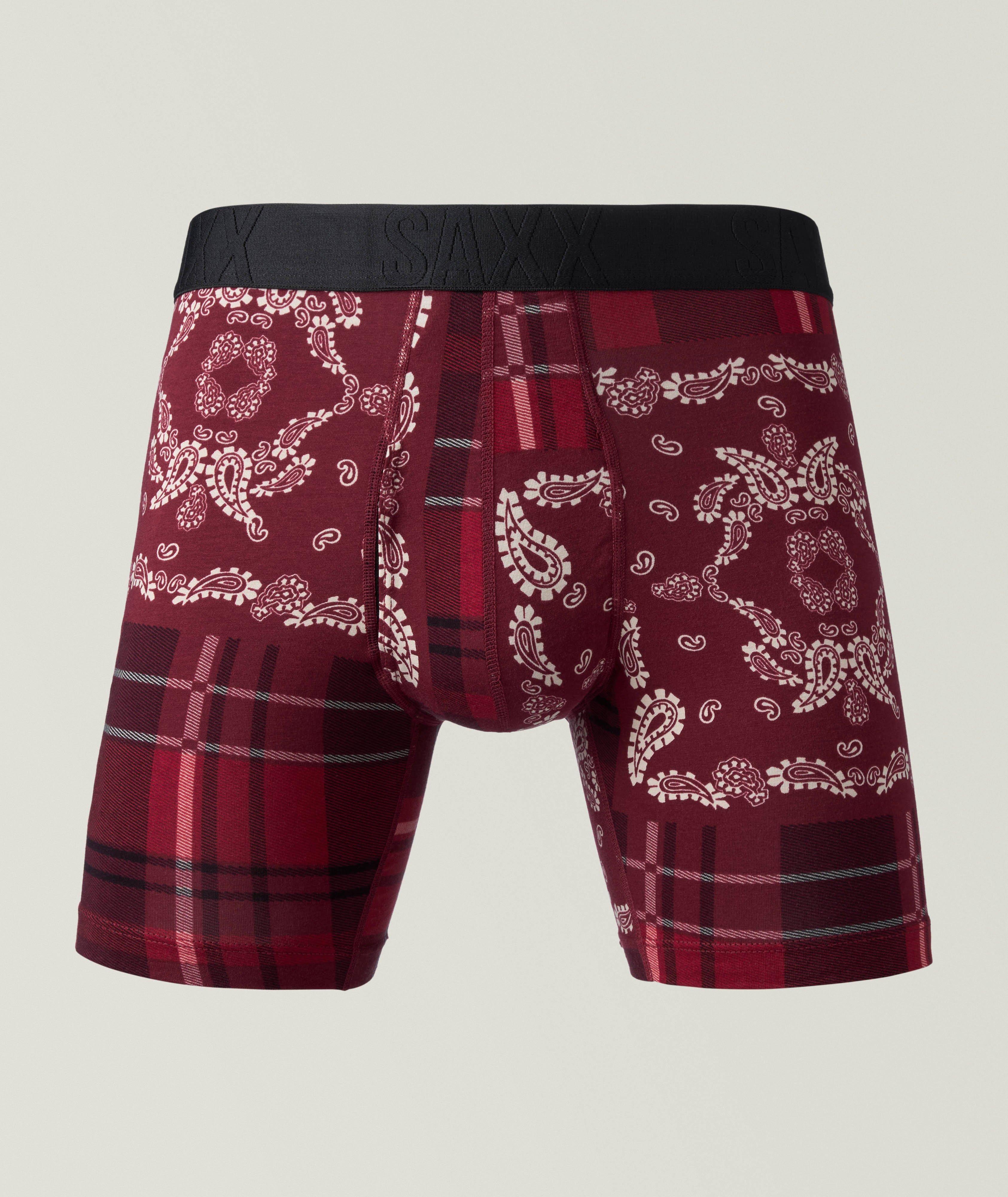 Paisley Plaid DropTemp Cooling Boxer Brief image 0