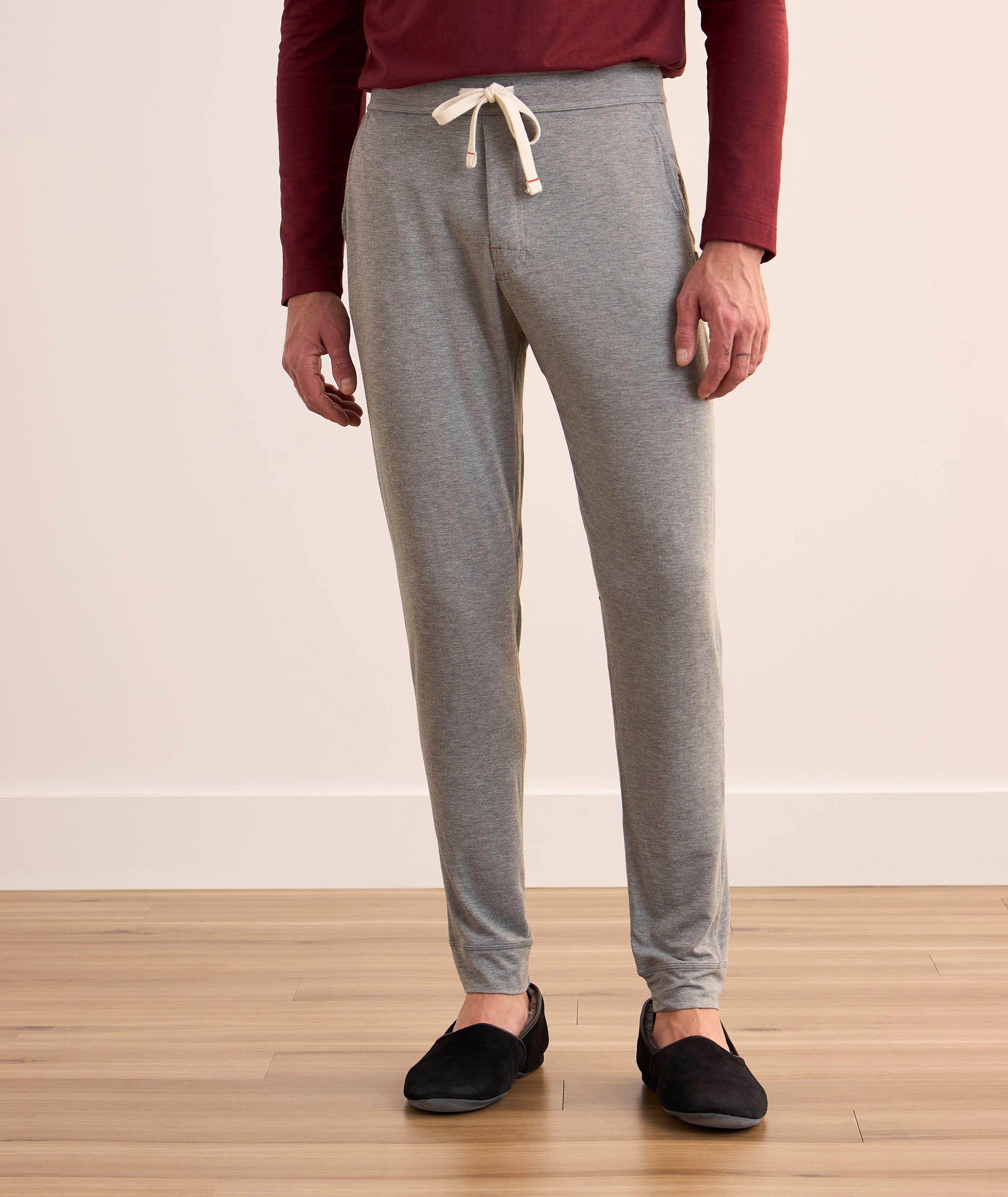 Heathered Stretch-Modal Pants  image 1