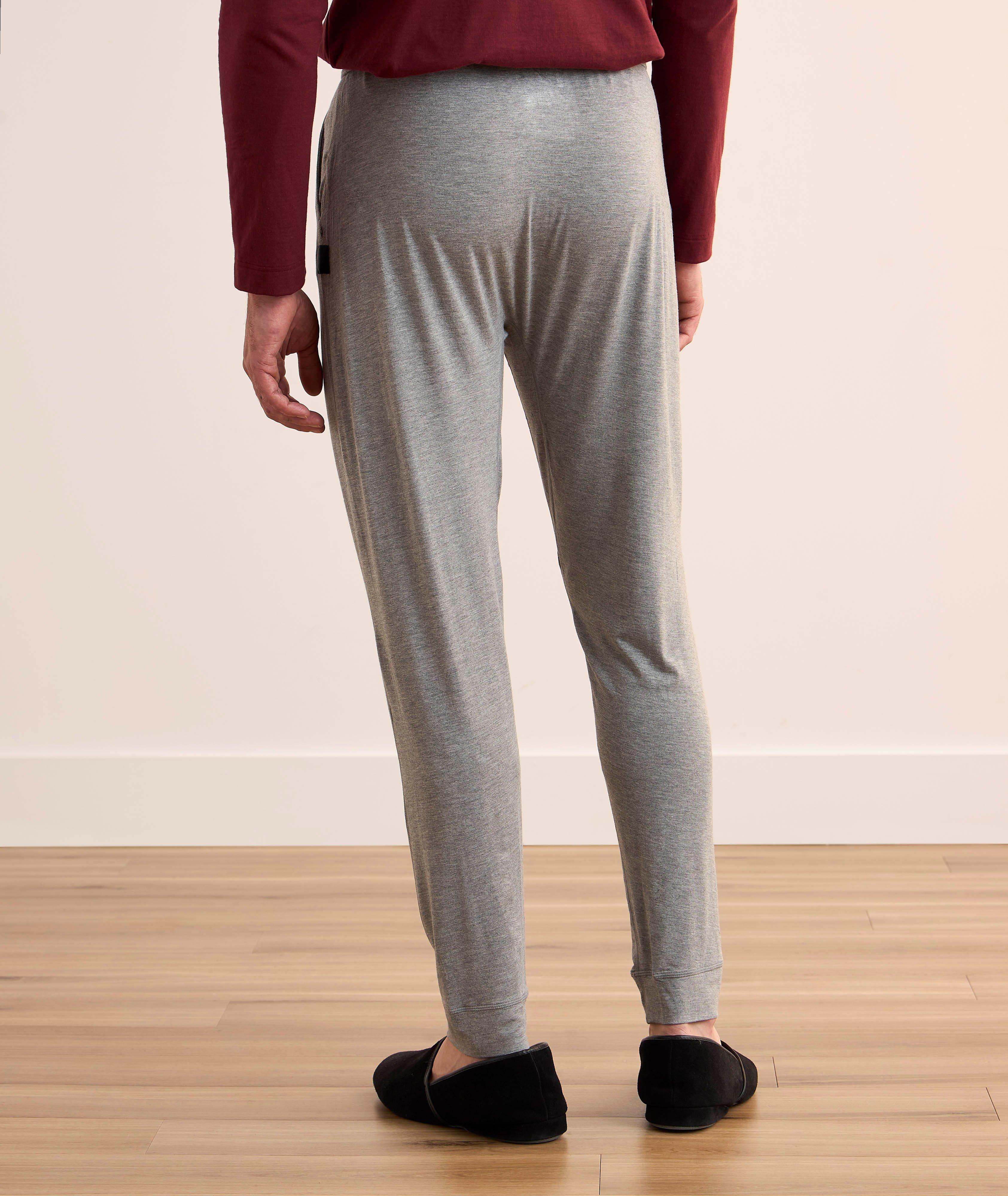 Heathered Stretch-Modal Pants  image 2