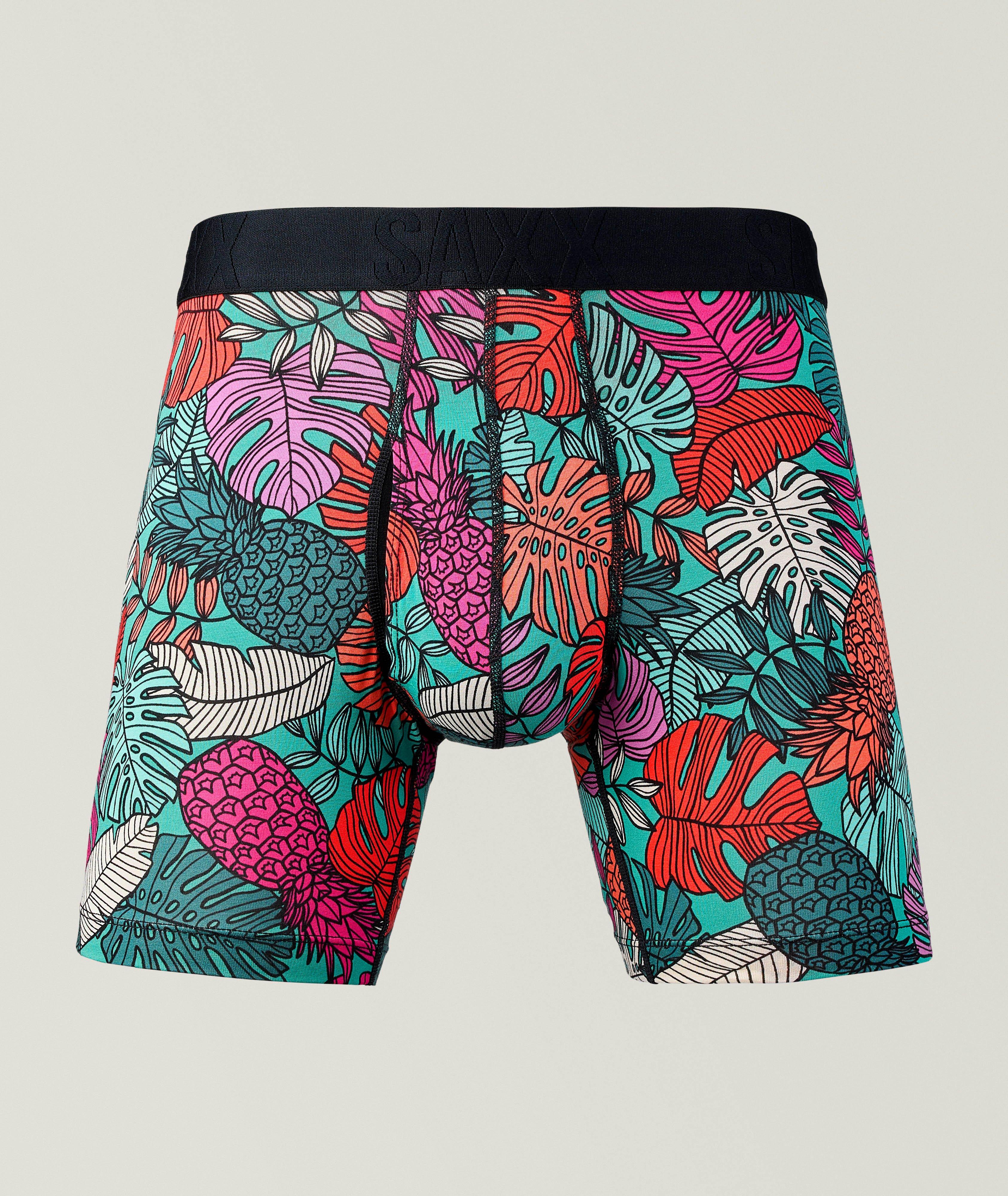 Boxeur à motif tropical et à technologie rafraichissante DropTemp image 0