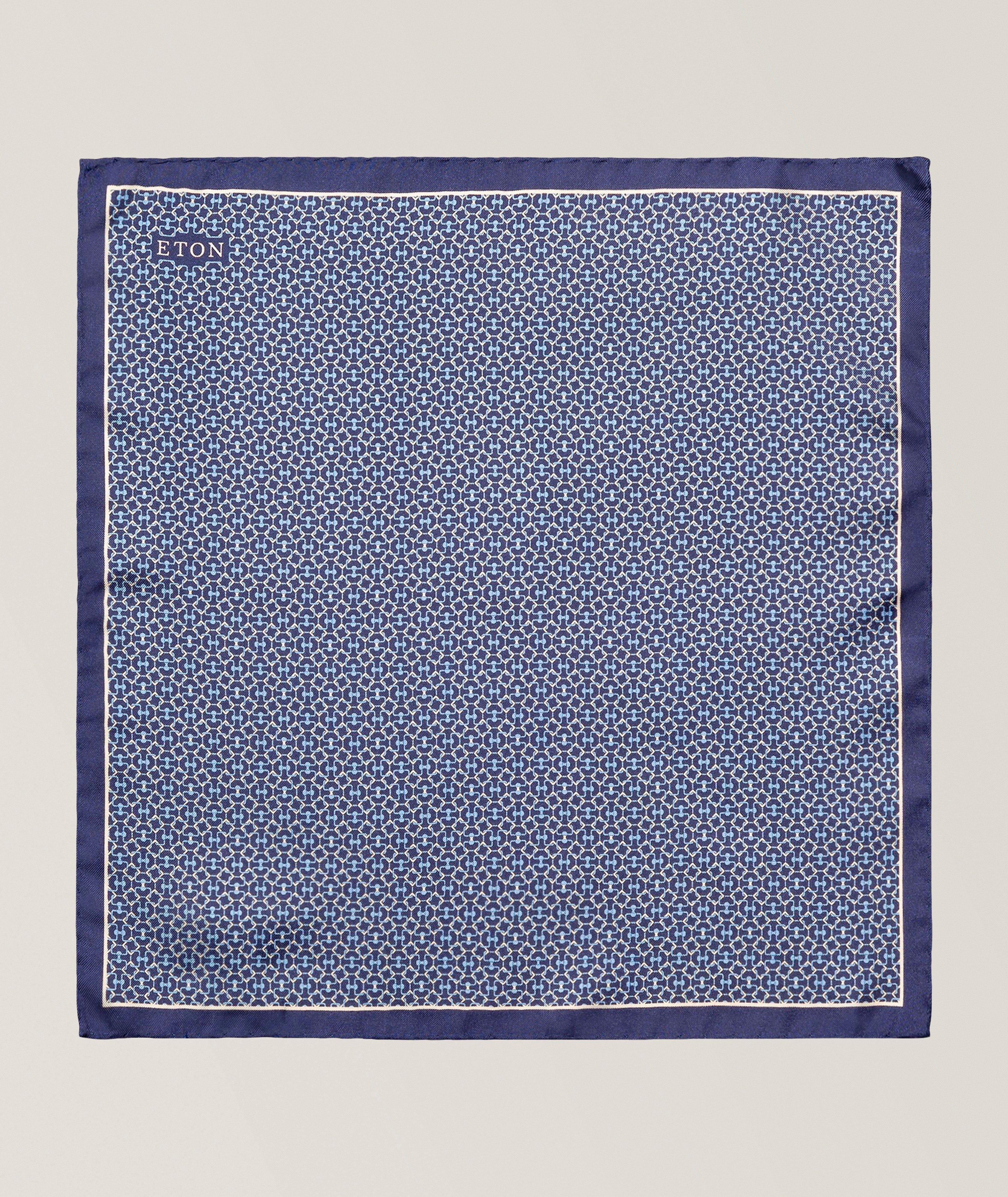 Geometric Silk Pocket Square image 1