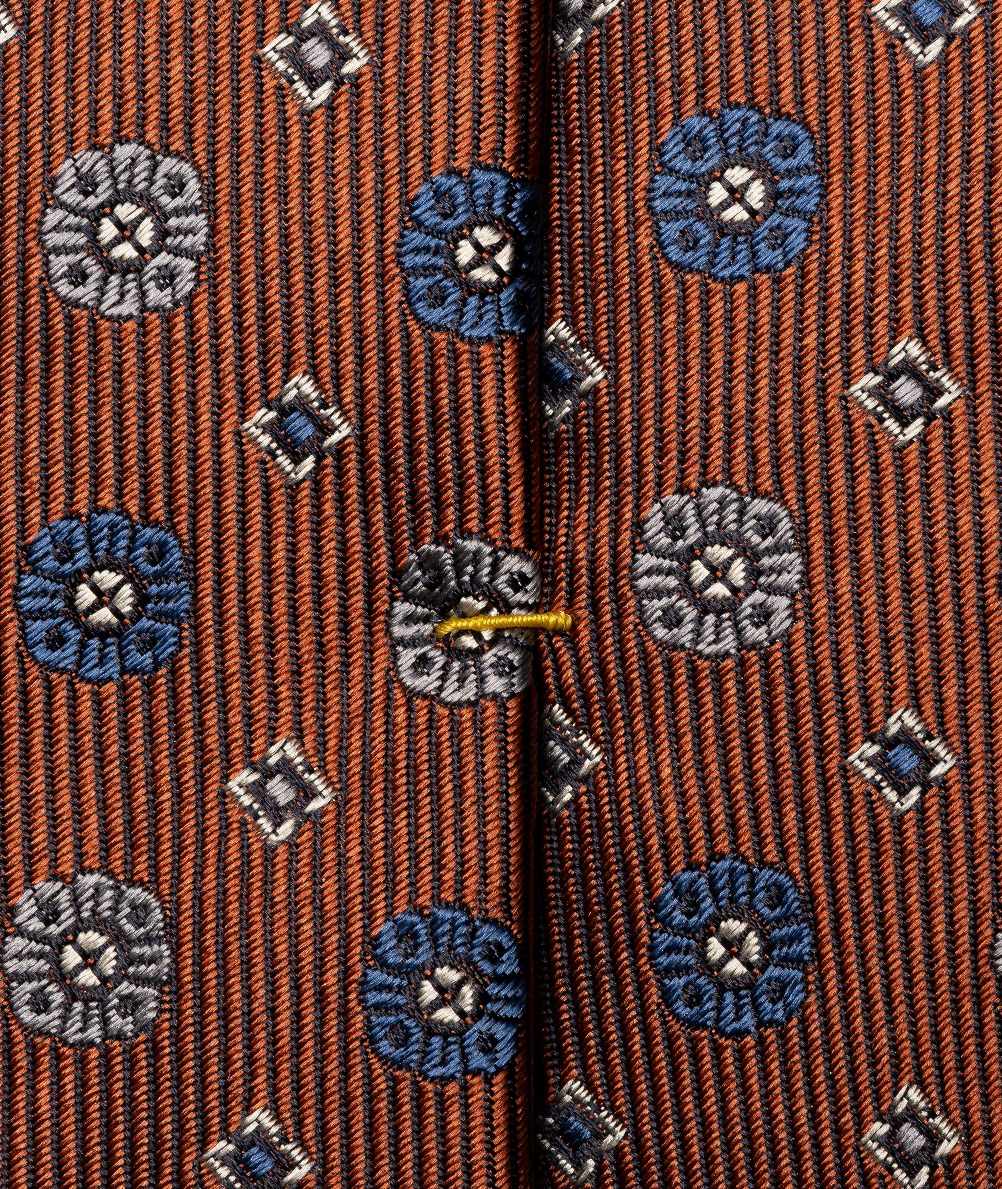 Geometric Woven Silk Tie image 3