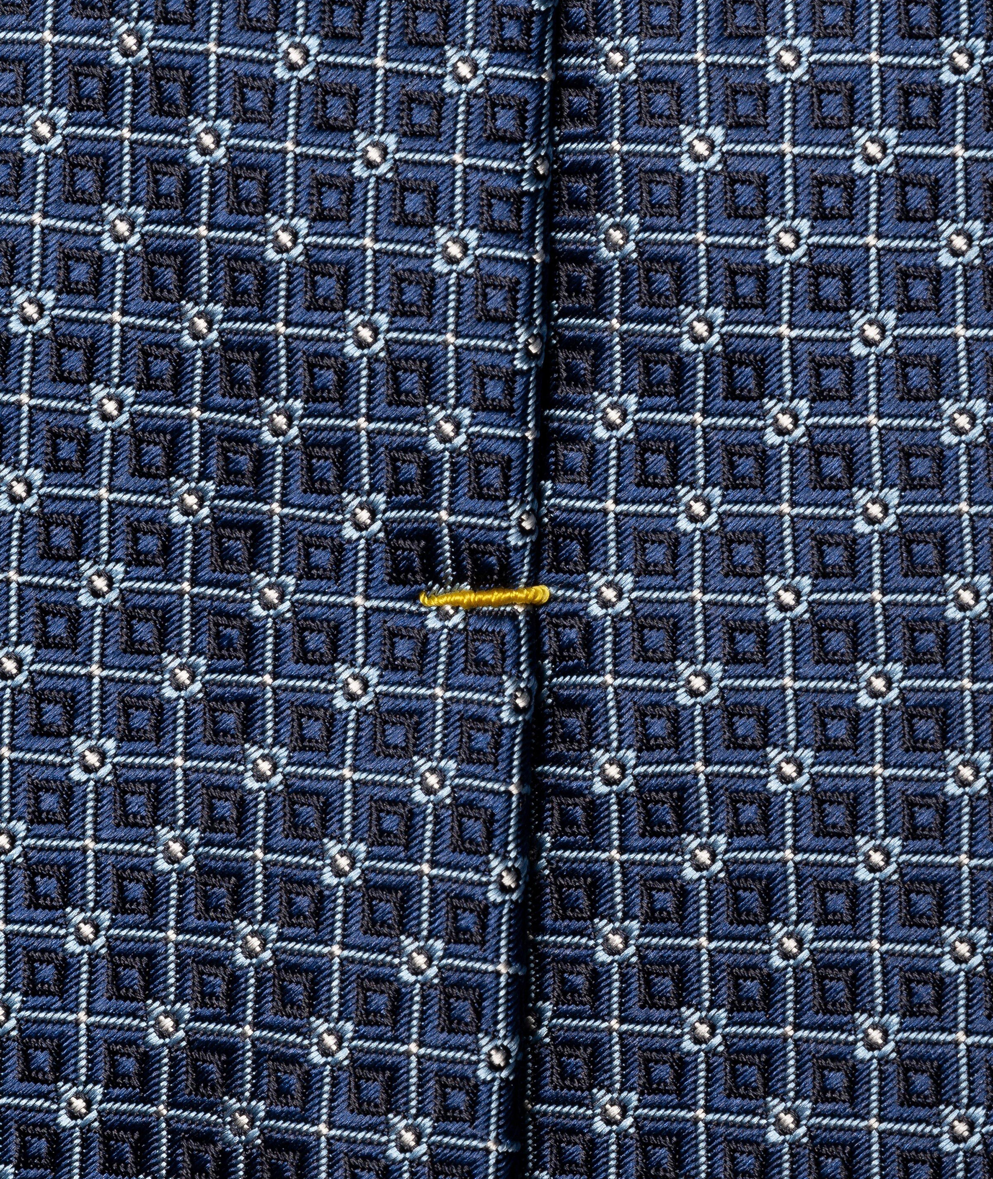 Cravate en soie à motif géométrique image 3