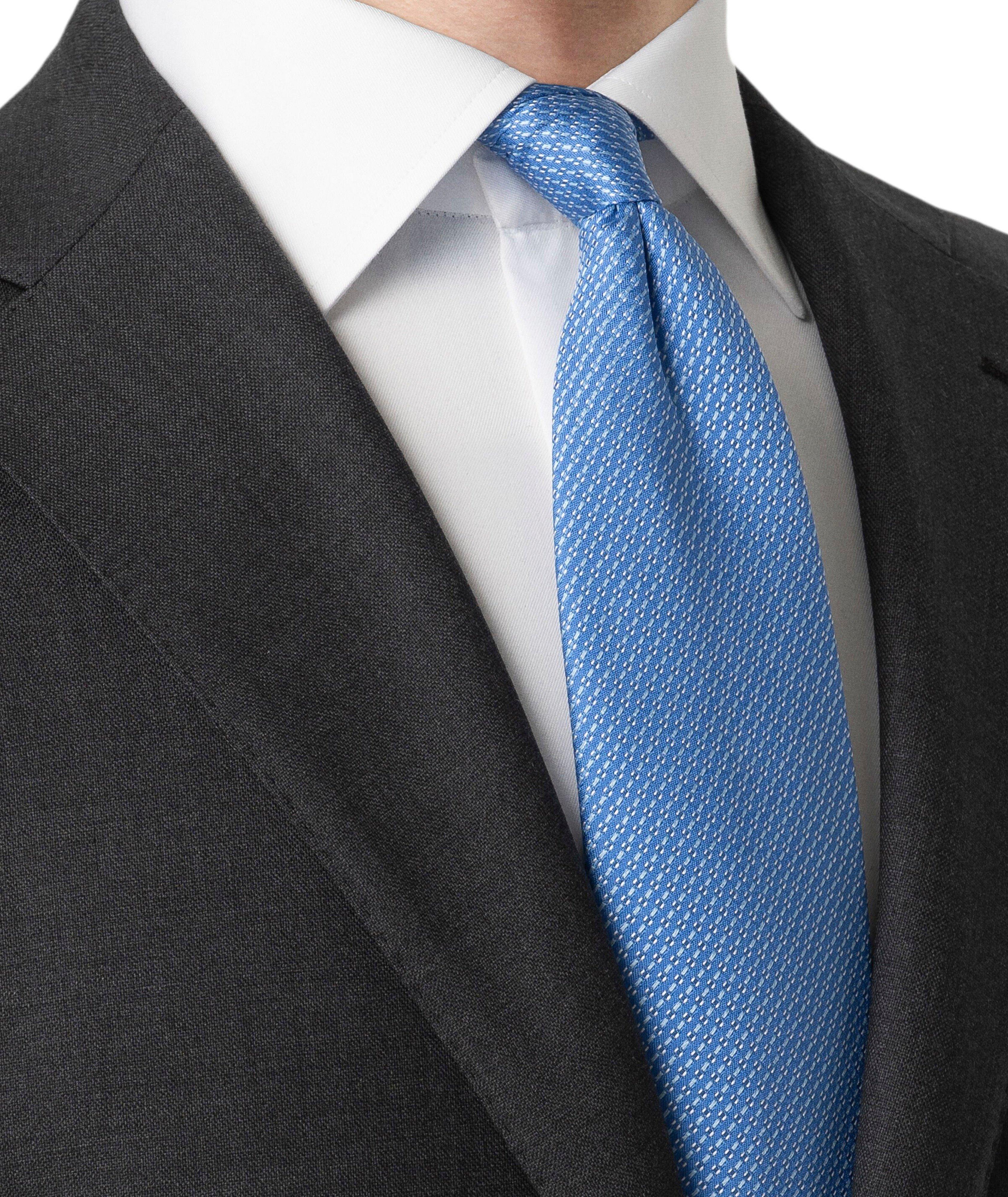 Semi-Solid Woven Silk Tie image 2