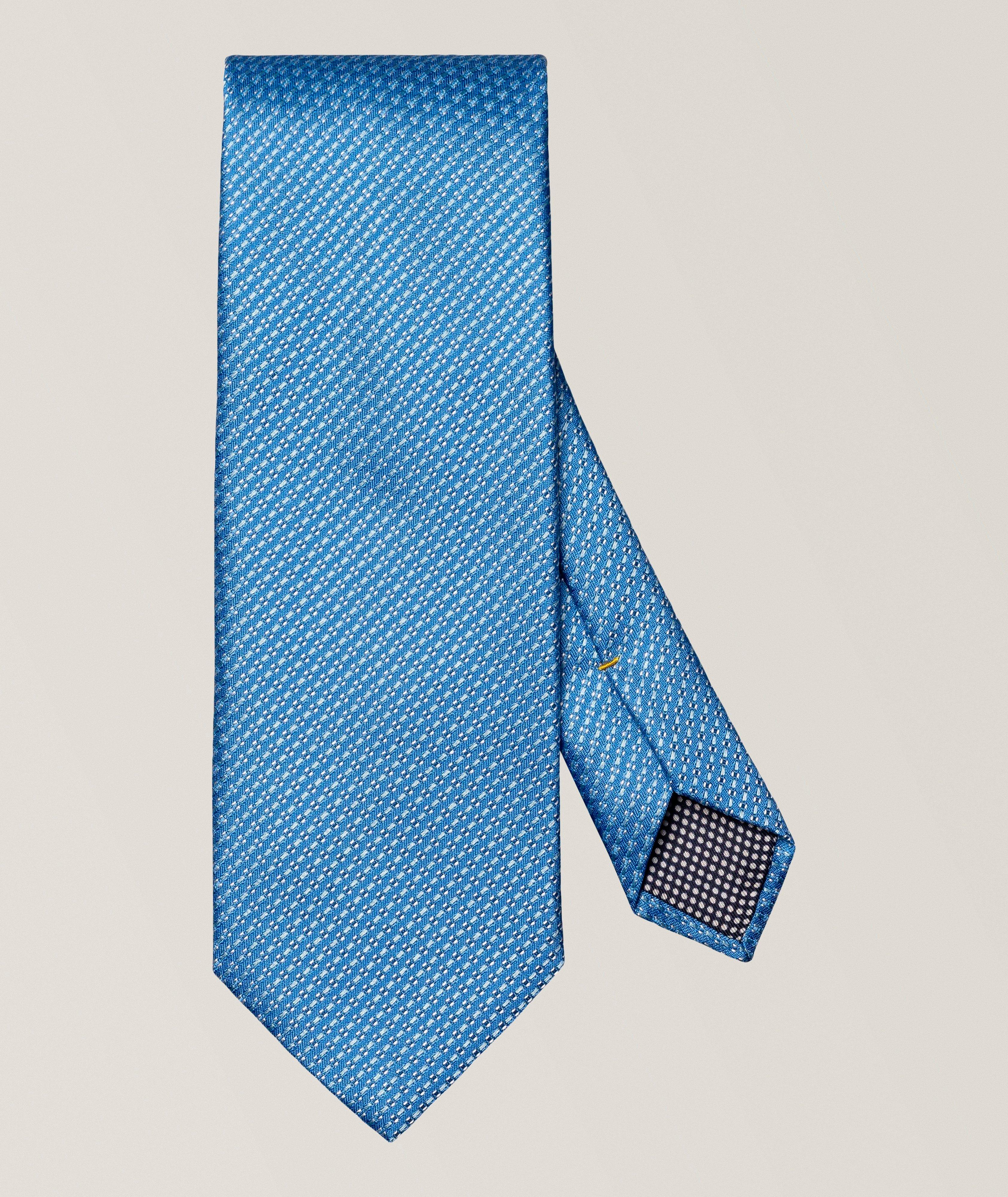 Semi-Solid Woven Silk Tie image 0