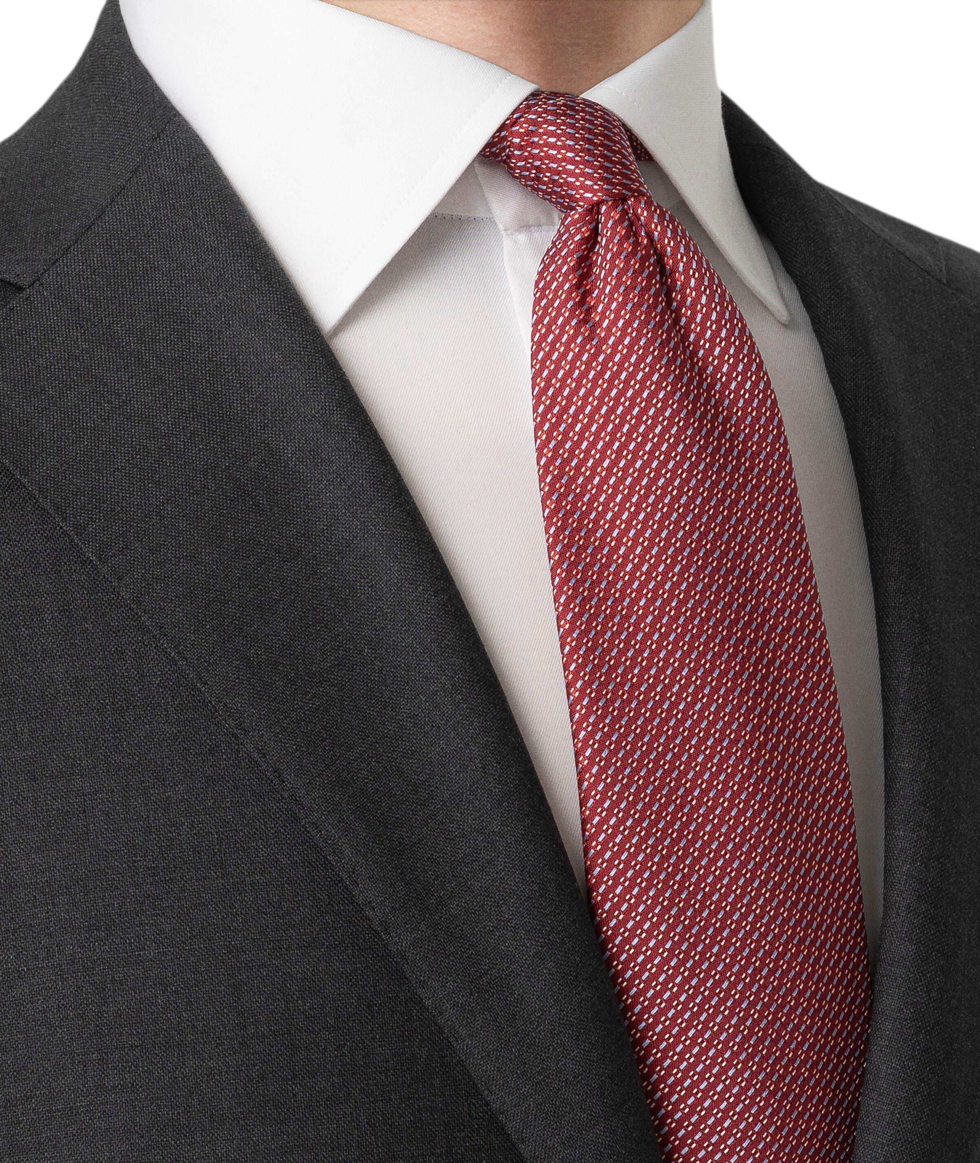 Semi-Solid Woven Silk Tie image 2