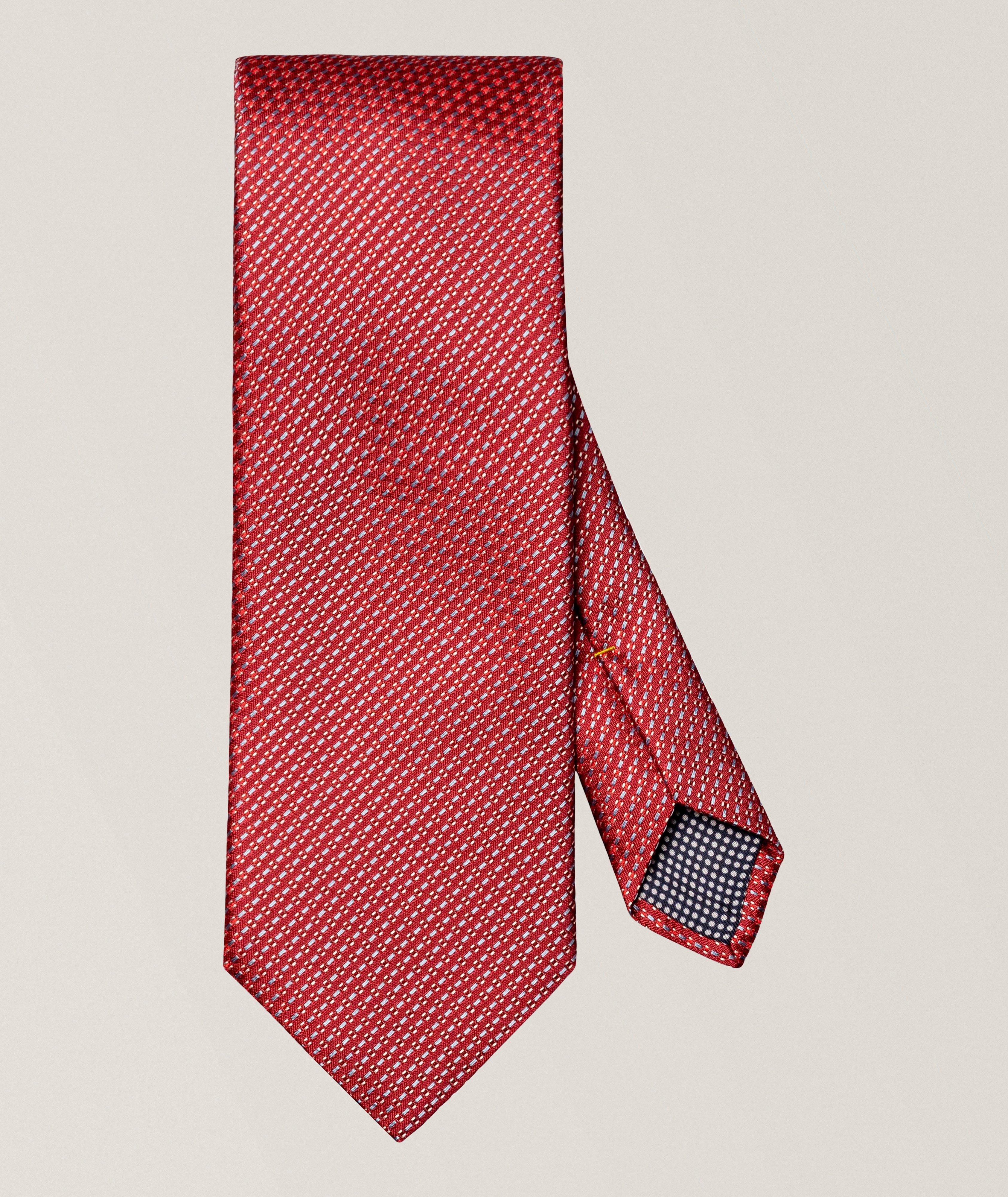 Semi-Solid Woven Silk Tie image 0