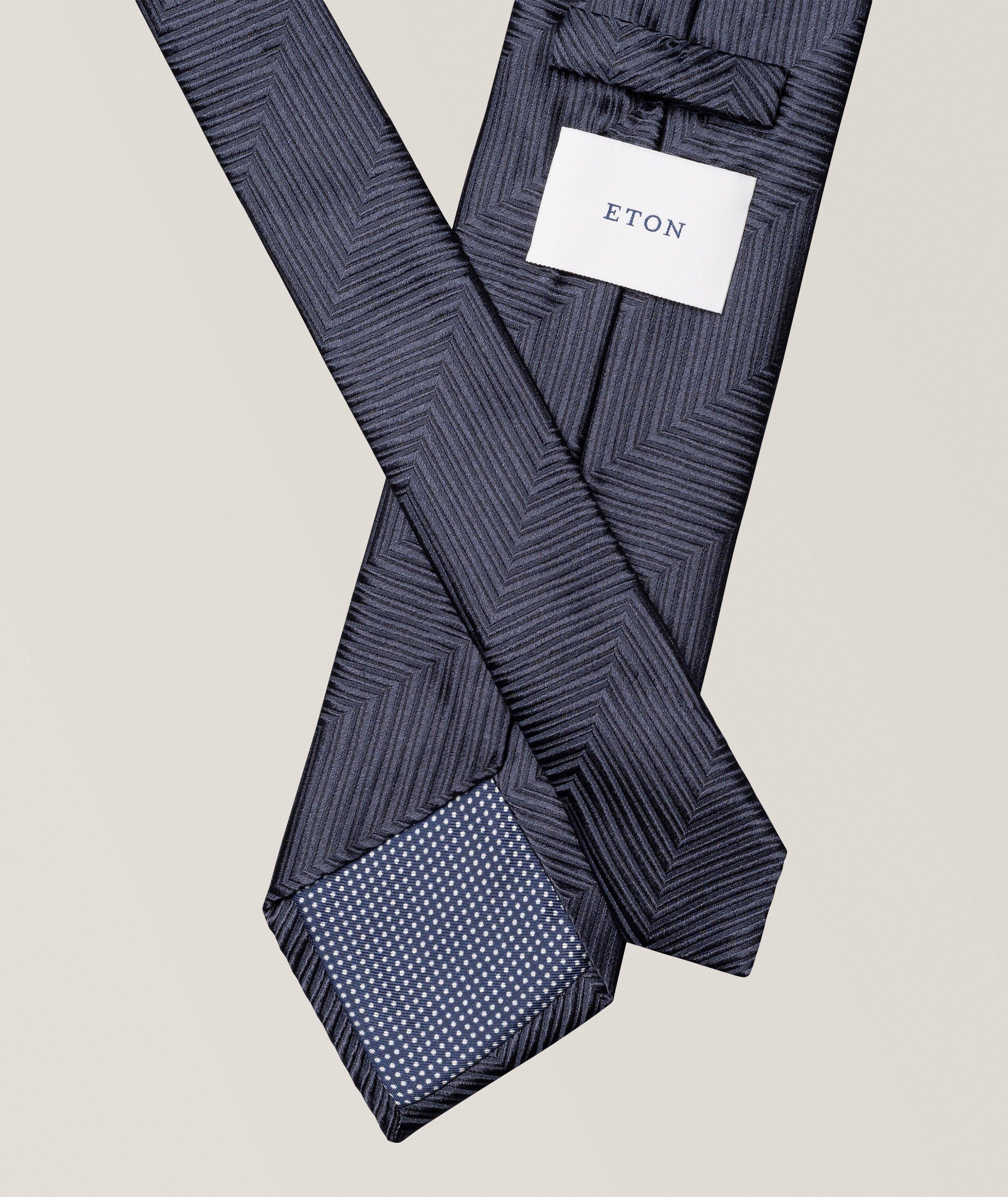 Herringbone Woven Silk Tie image 1