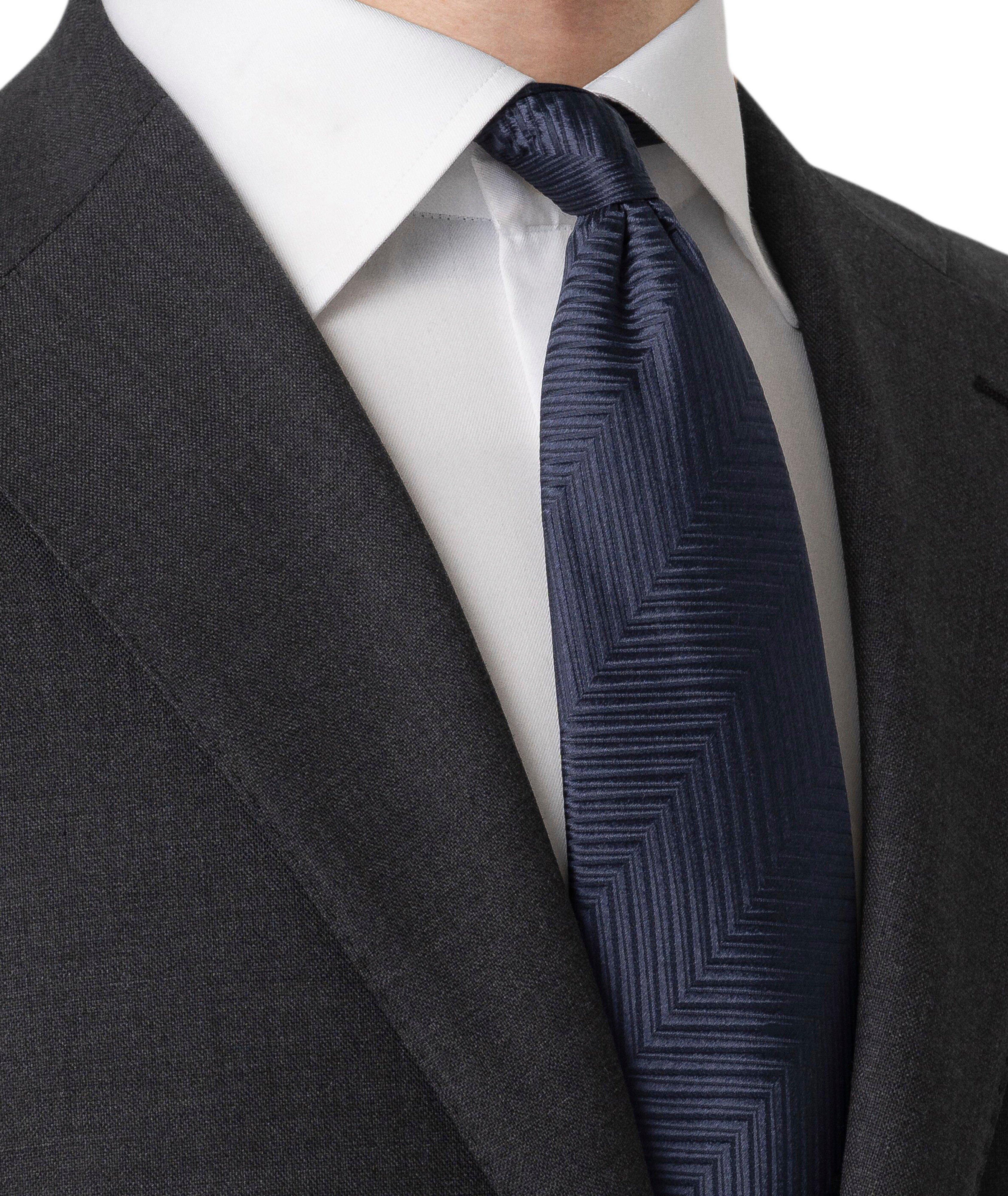 Herringbone Woven Silk Tie image 2