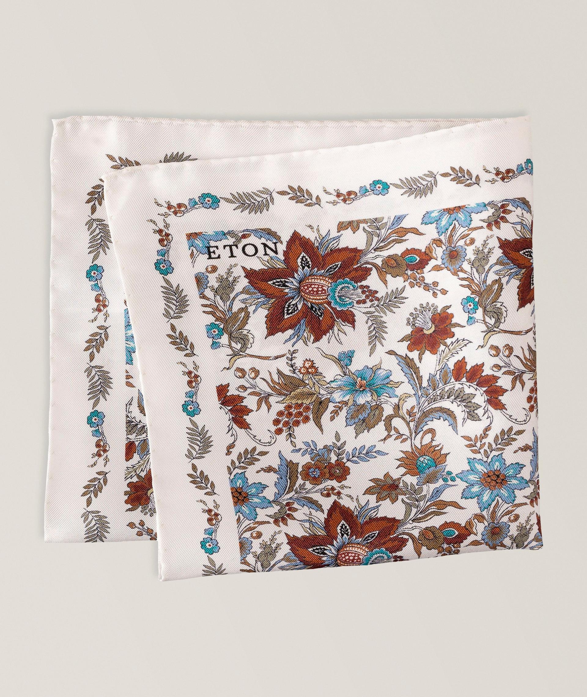 Floral Silk Pocket Square image 0