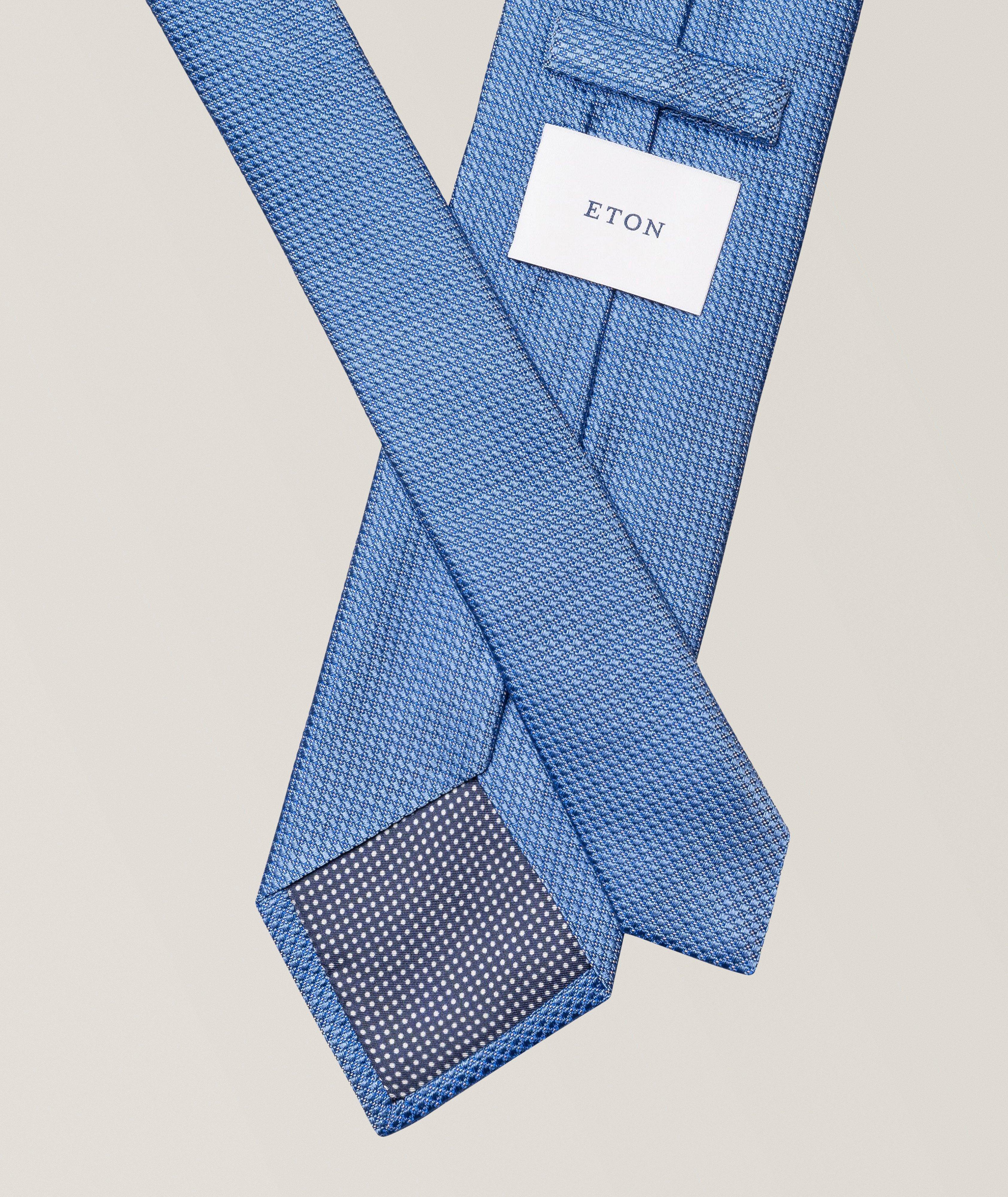 Pin-Dot Woven Silk Tie image 1