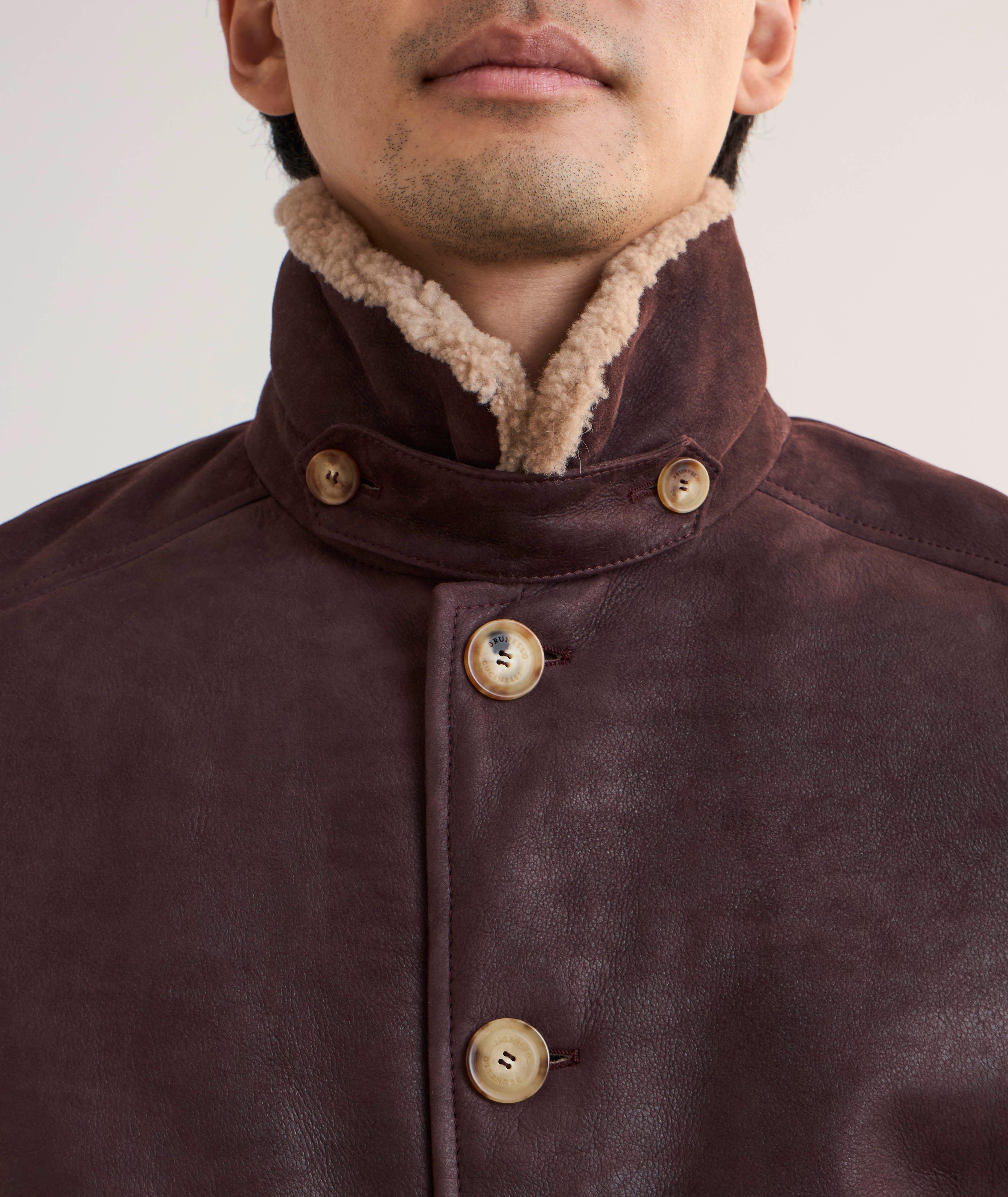 Blouson en suède doublé de rason image 3