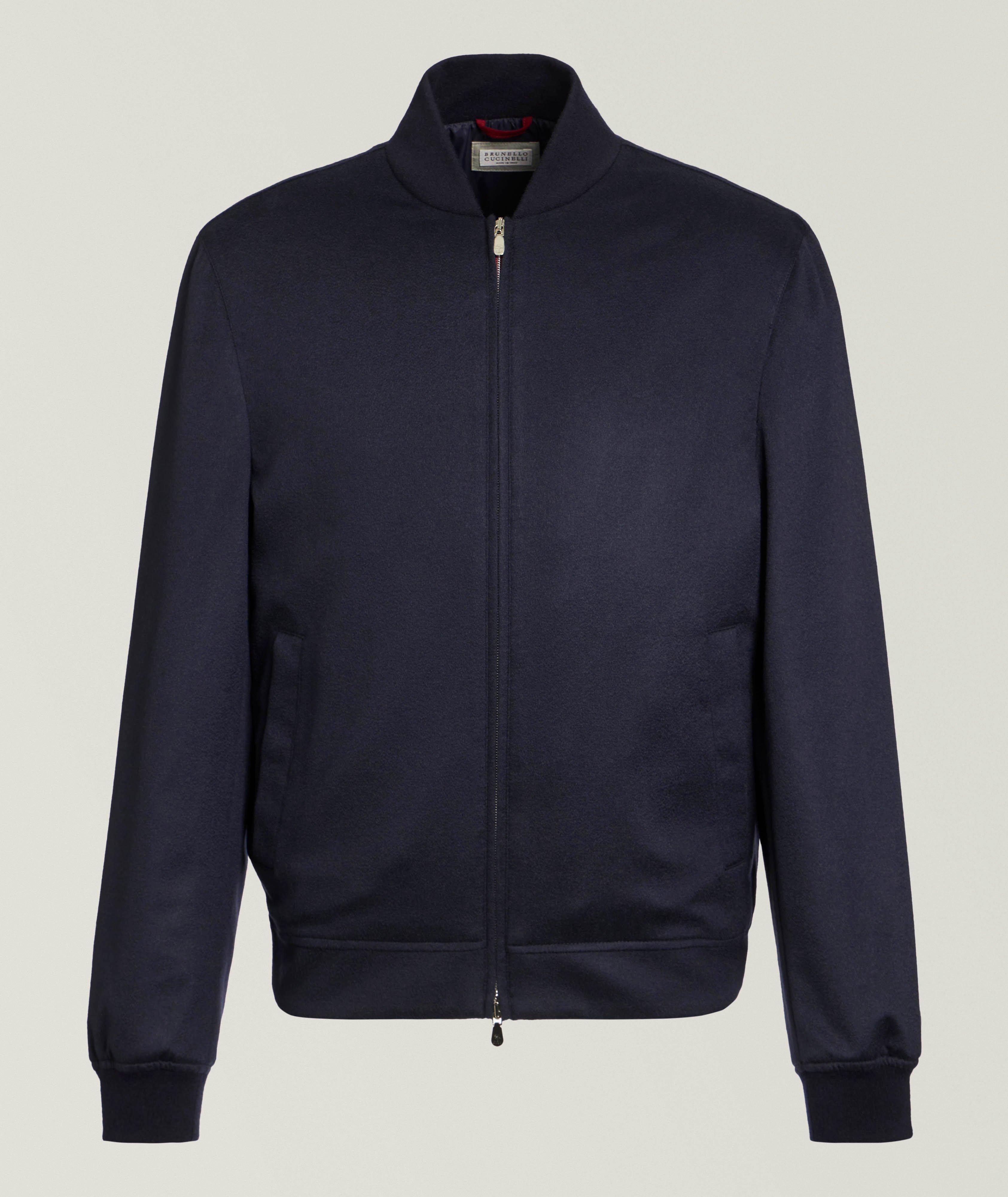 Cashmere-Silk Flannel Bomber image 0