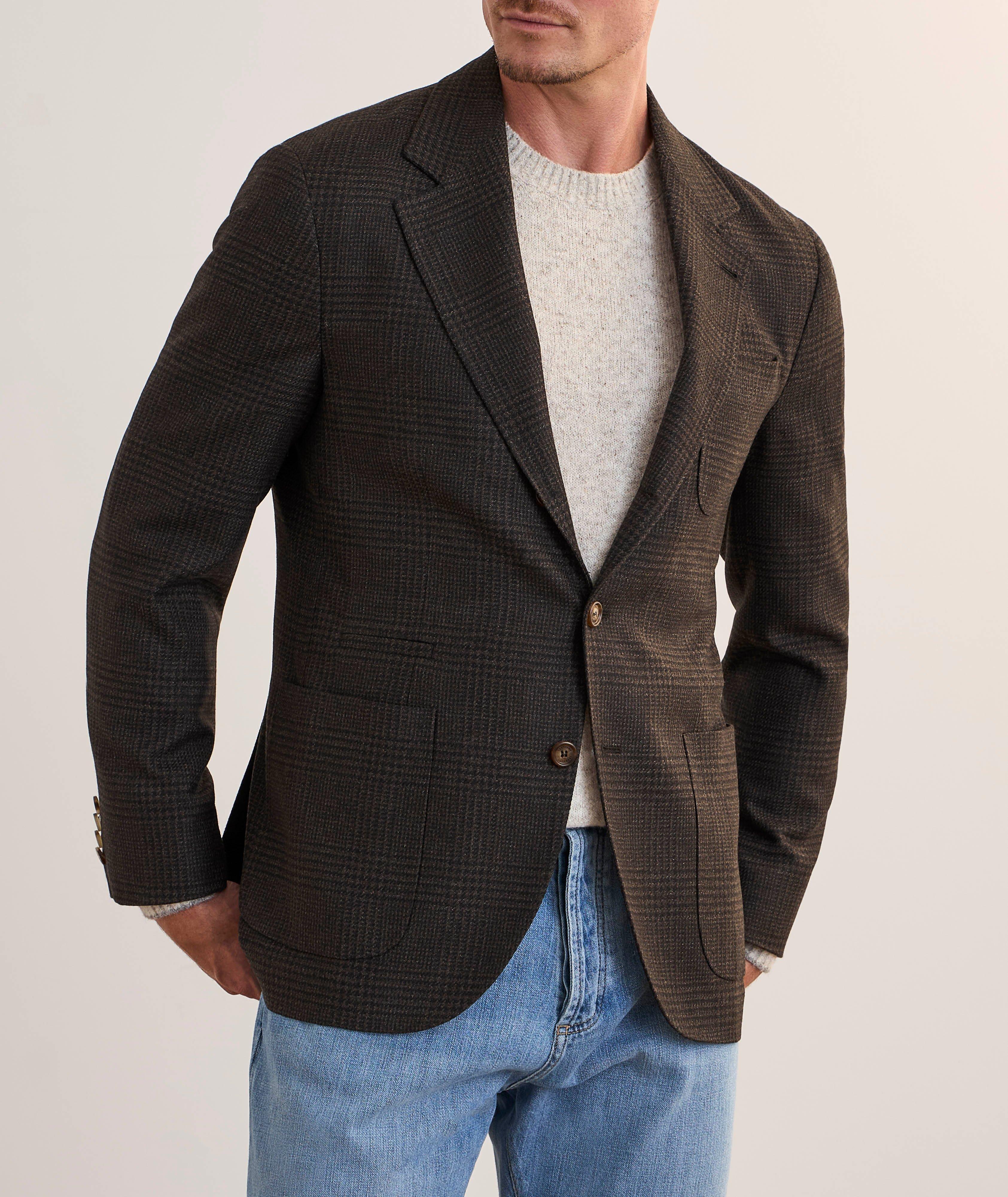 Glen Check Wool-Blend Suit Jacket  image 1