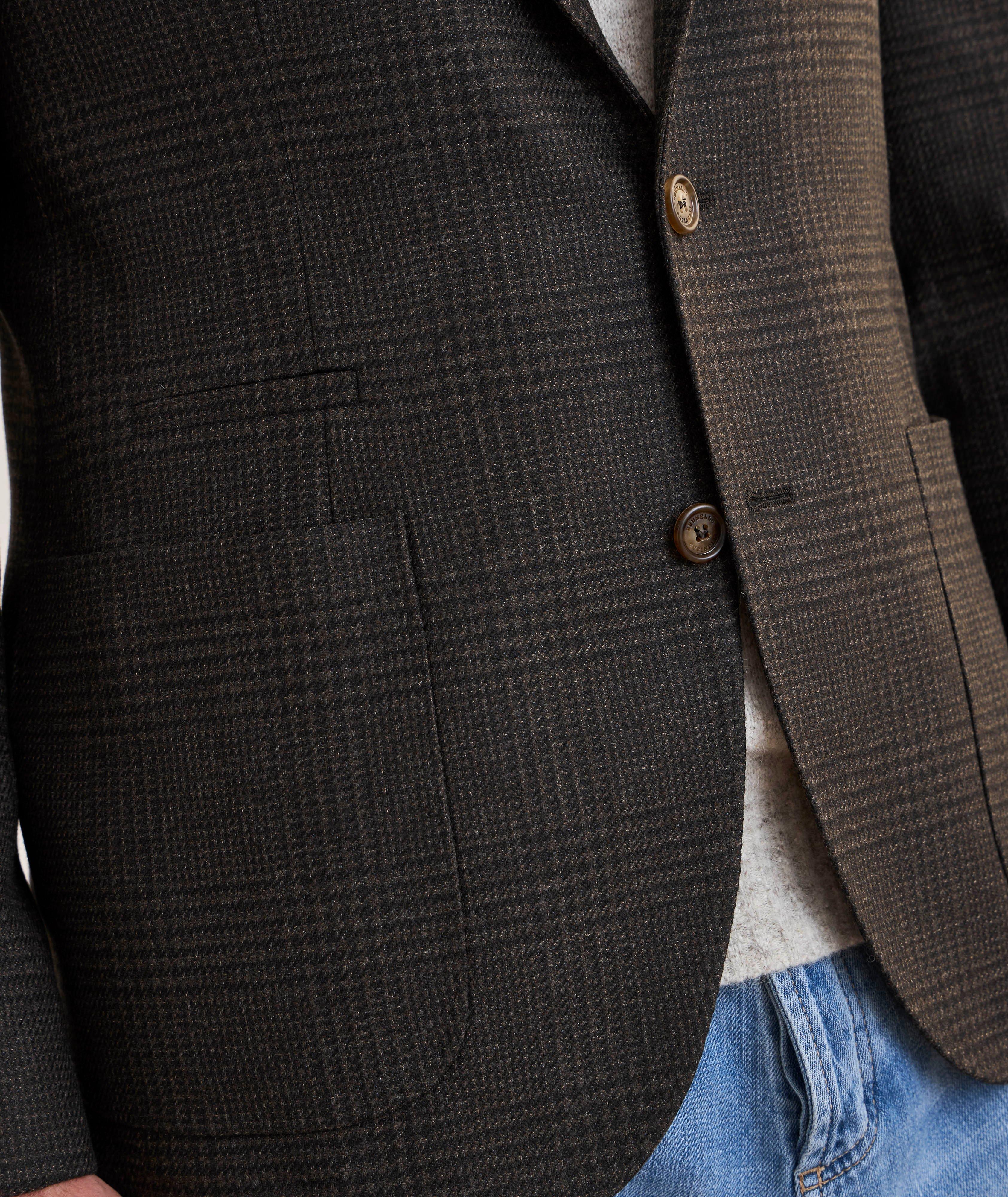 Glen Check Wool-Blend Suit Jacket  image 4