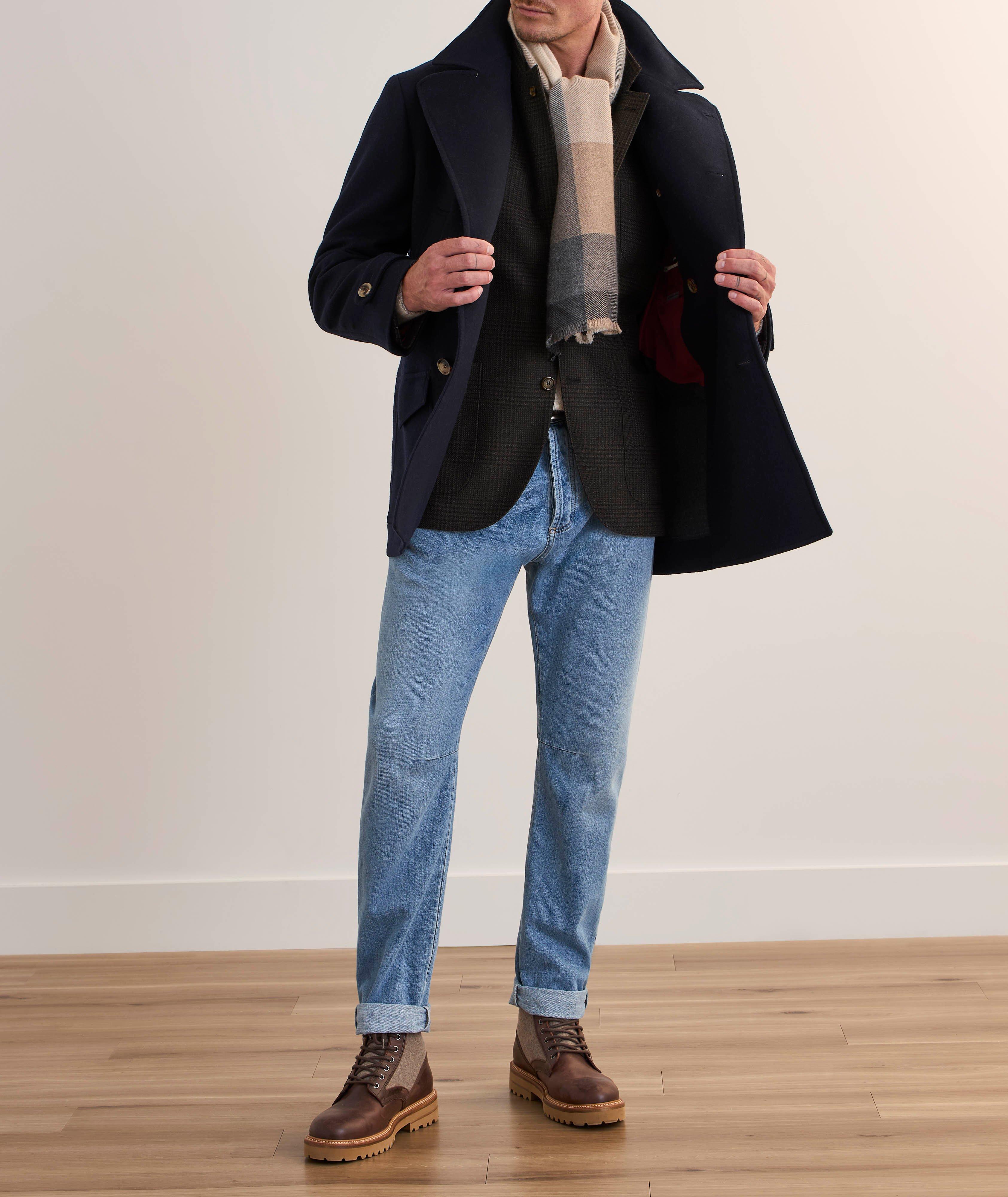 Glen Check Wool-Blend Suit Jacket  image 5