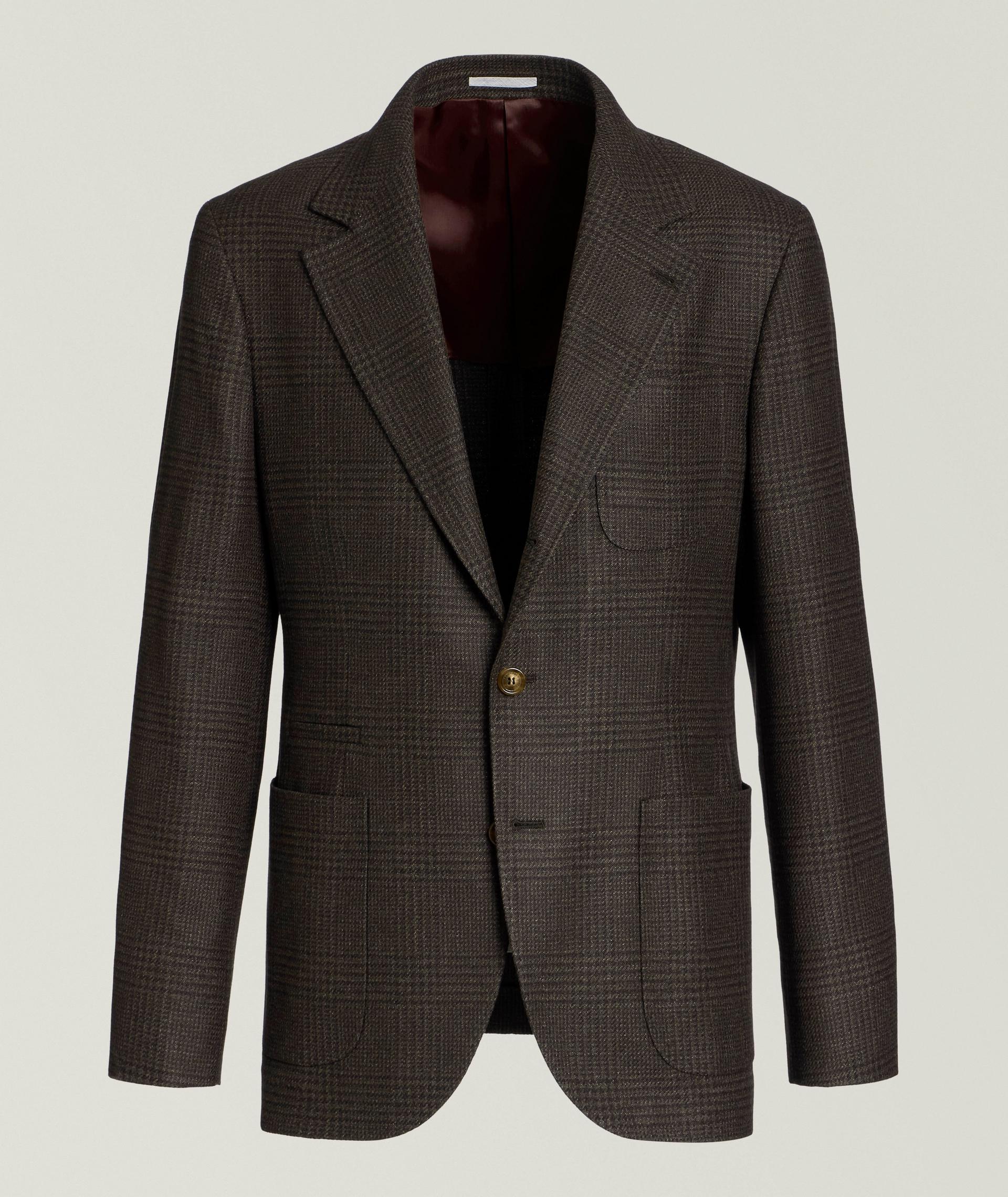 Glen Check Wool-Blend Suit Jacket  image 0